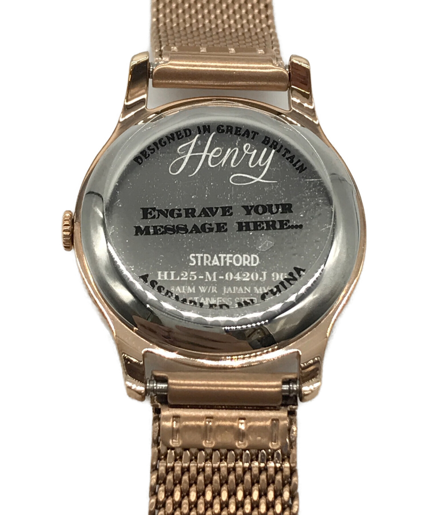 中古・古着通販】HENRY LONDON (ヘンリーロンドン) STRATFORD腕時計