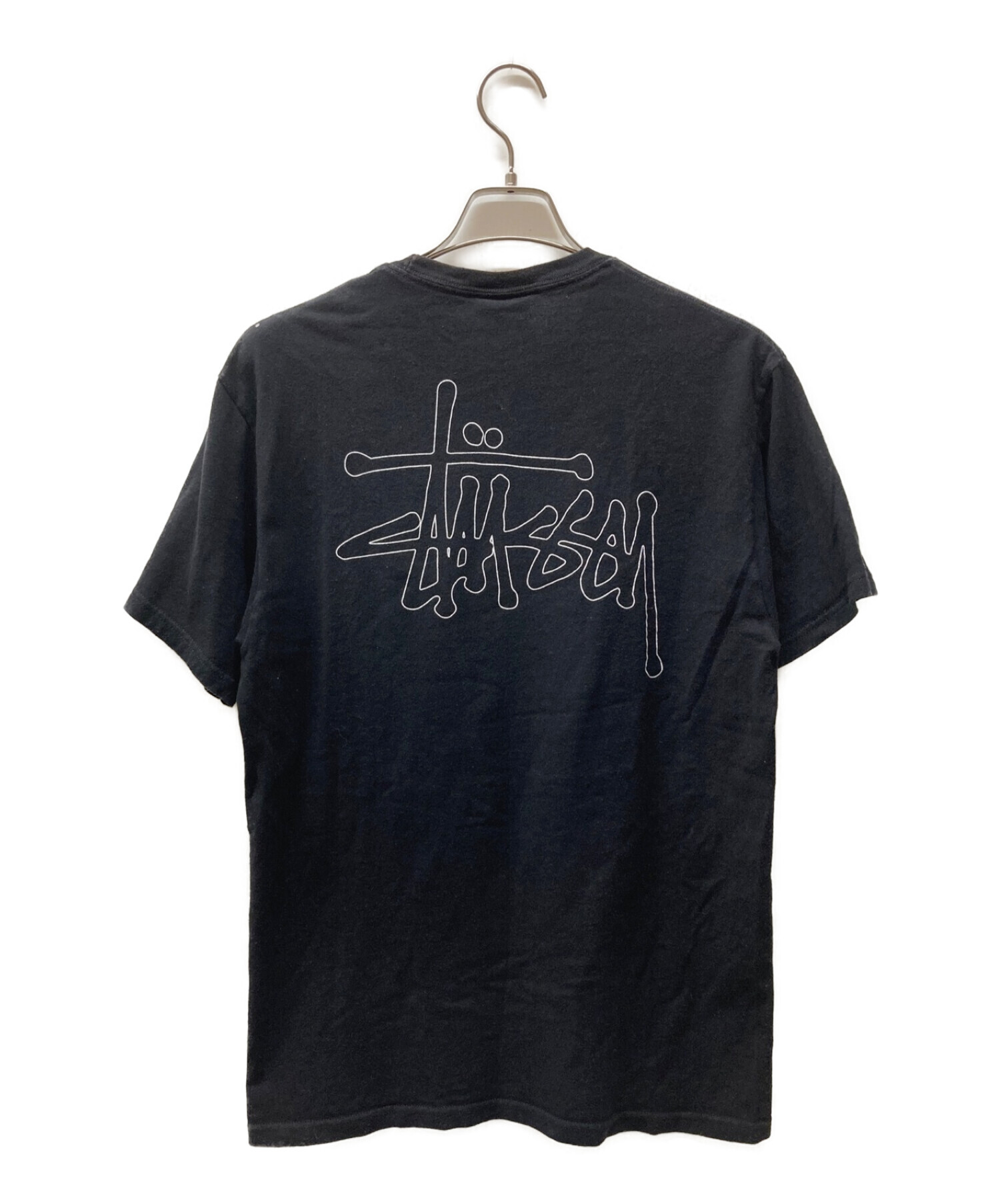 stussy (ステューシー) プリントTシャツ ブラック サイズ:M