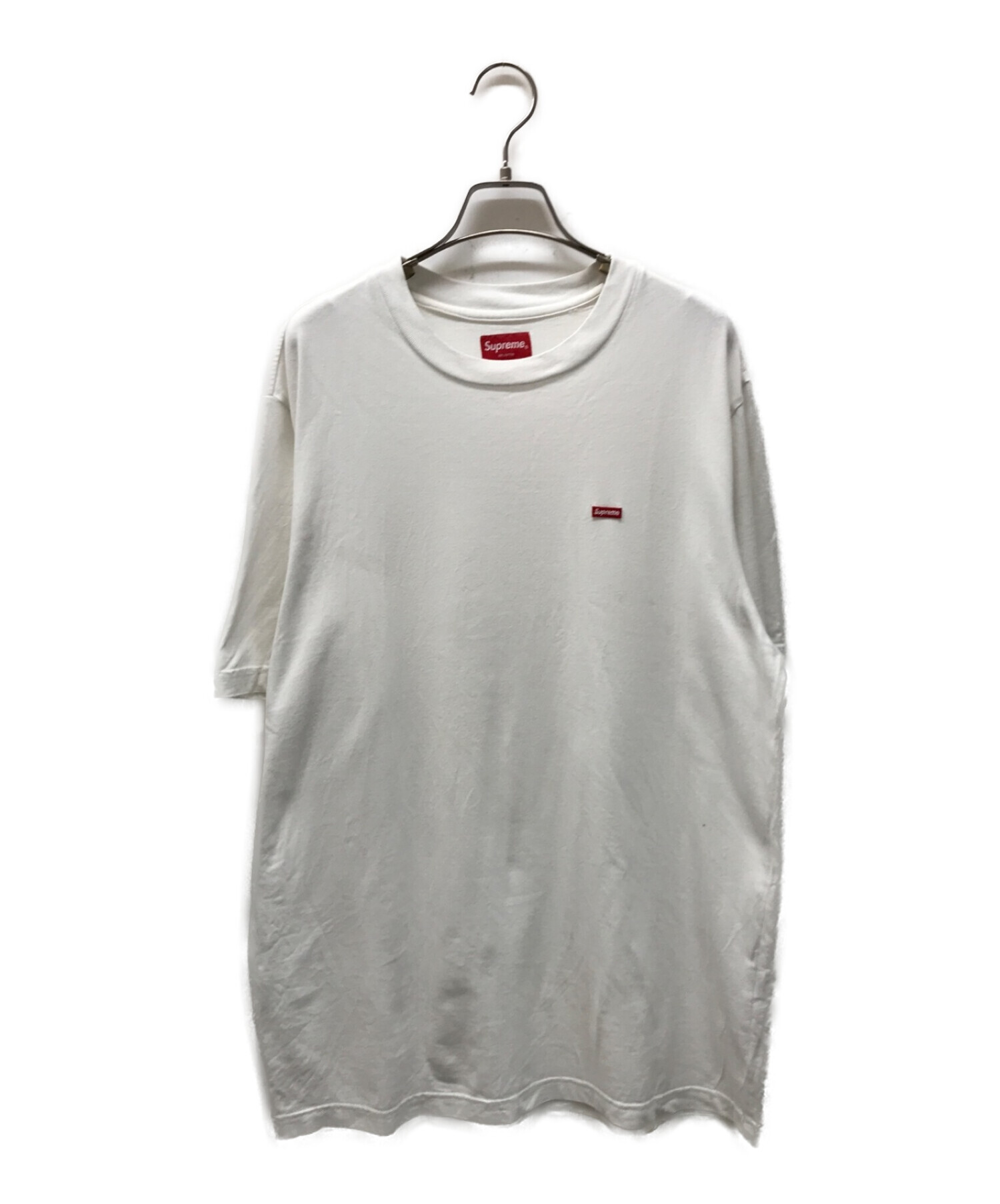 Supreme (シュプリーム) スモールボックスロゴTシャツ ホワイト×レッド サイズ:M