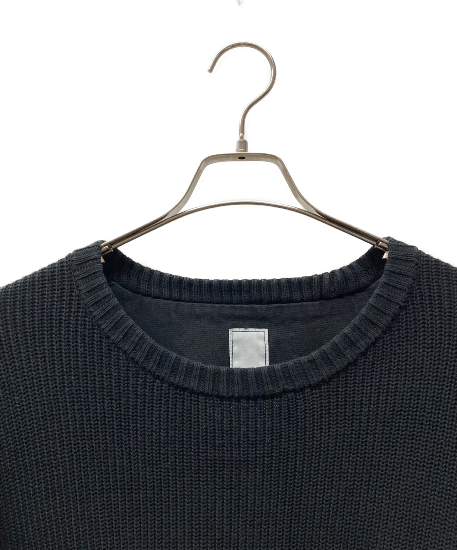 Liberaiders (リベレイダーズ) GARMENTDYED CREWNECK SWEATER ガーメントダイクルーネックセーター  764022203 ブラック サイズ:LARGE