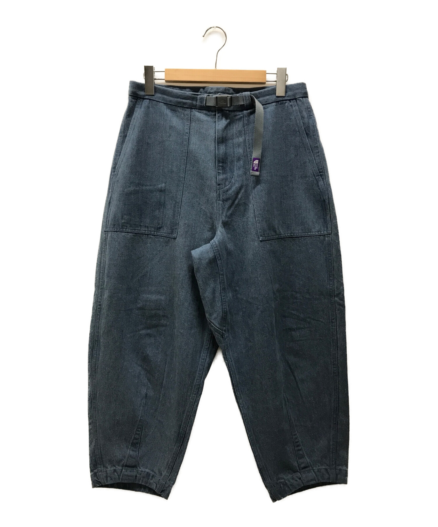 THE NORTHFACE PURPLELABEL (ザ ノースフェイス パープルレーベル) Denim Field Wide Cropped  Pants デニムフィールドワイドクロップドパンツ インディゴ サイズ:32