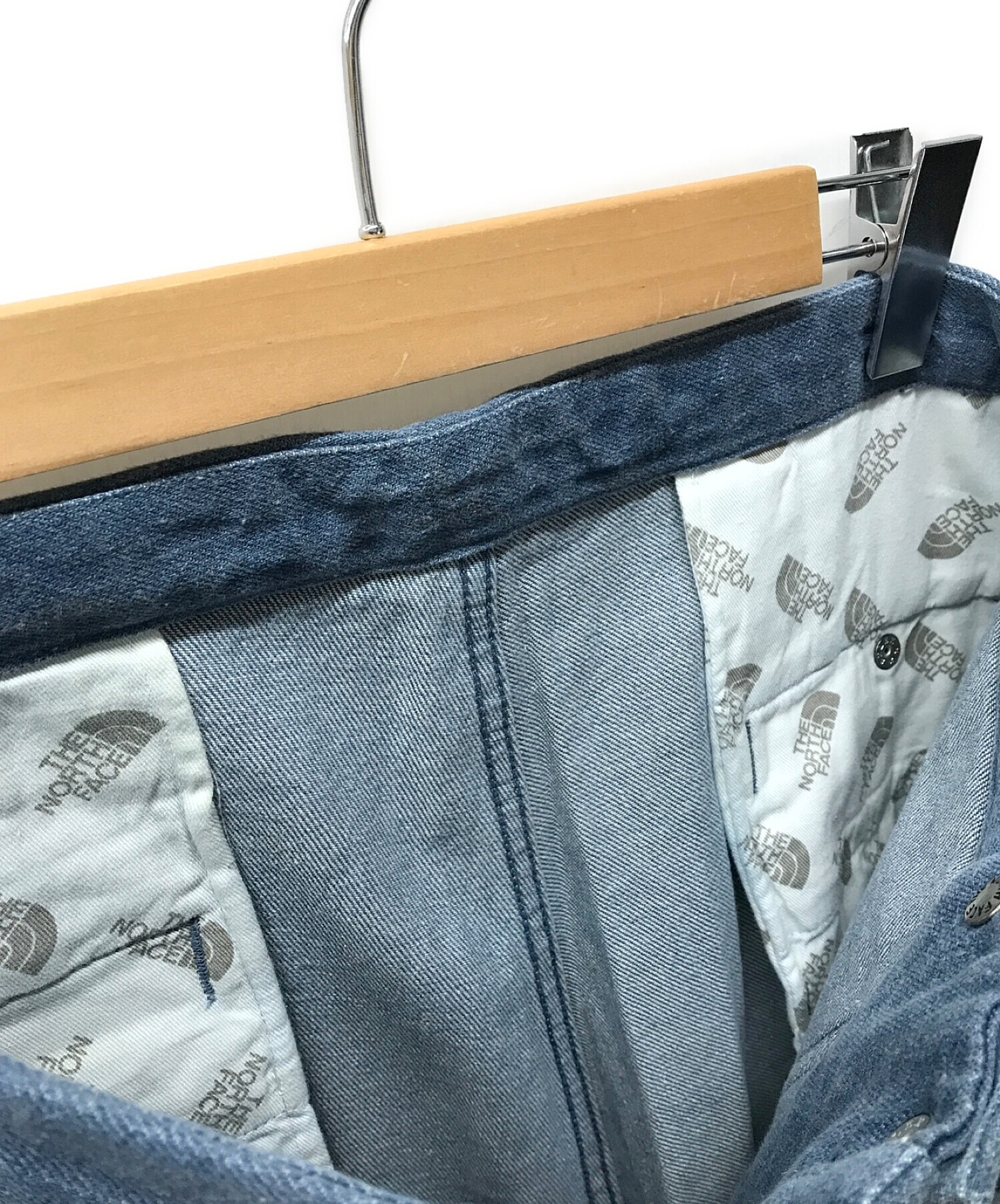 THE NORTHFACE PURPLELABEL (ザ ノースフェイス パープルレーベル) Denim Field Wide Cropped  Pants デニムフィールドワイドクロップドパンツ インディゴ サイズ:32