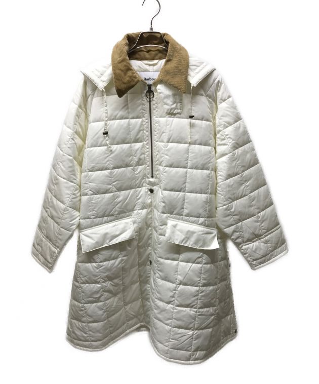 Barbour (バブアー) 6(ROKU) BEAUTY&YOUTH (ロク ビューティーアンドユース) 別注QUILTED  PONCHO/2102386/キルティングポンチョ ホワイト サイズ:40