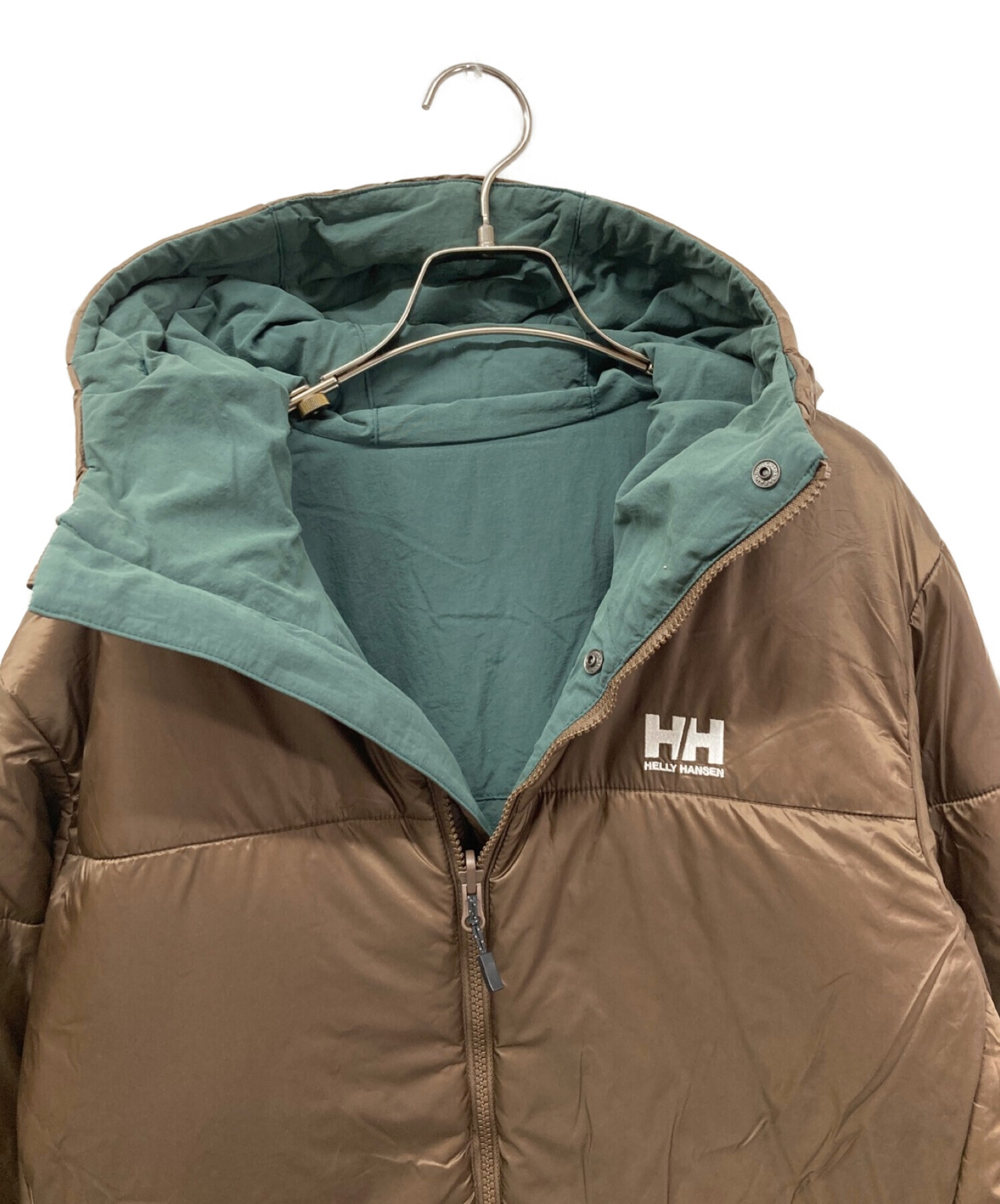 HELLY HANSEN (ヘリーハンセン) Reversible Insulation  Jacket(リバーシブルインサレーションジャケット)HO12050 グリーン×ブラウン サイズ:M