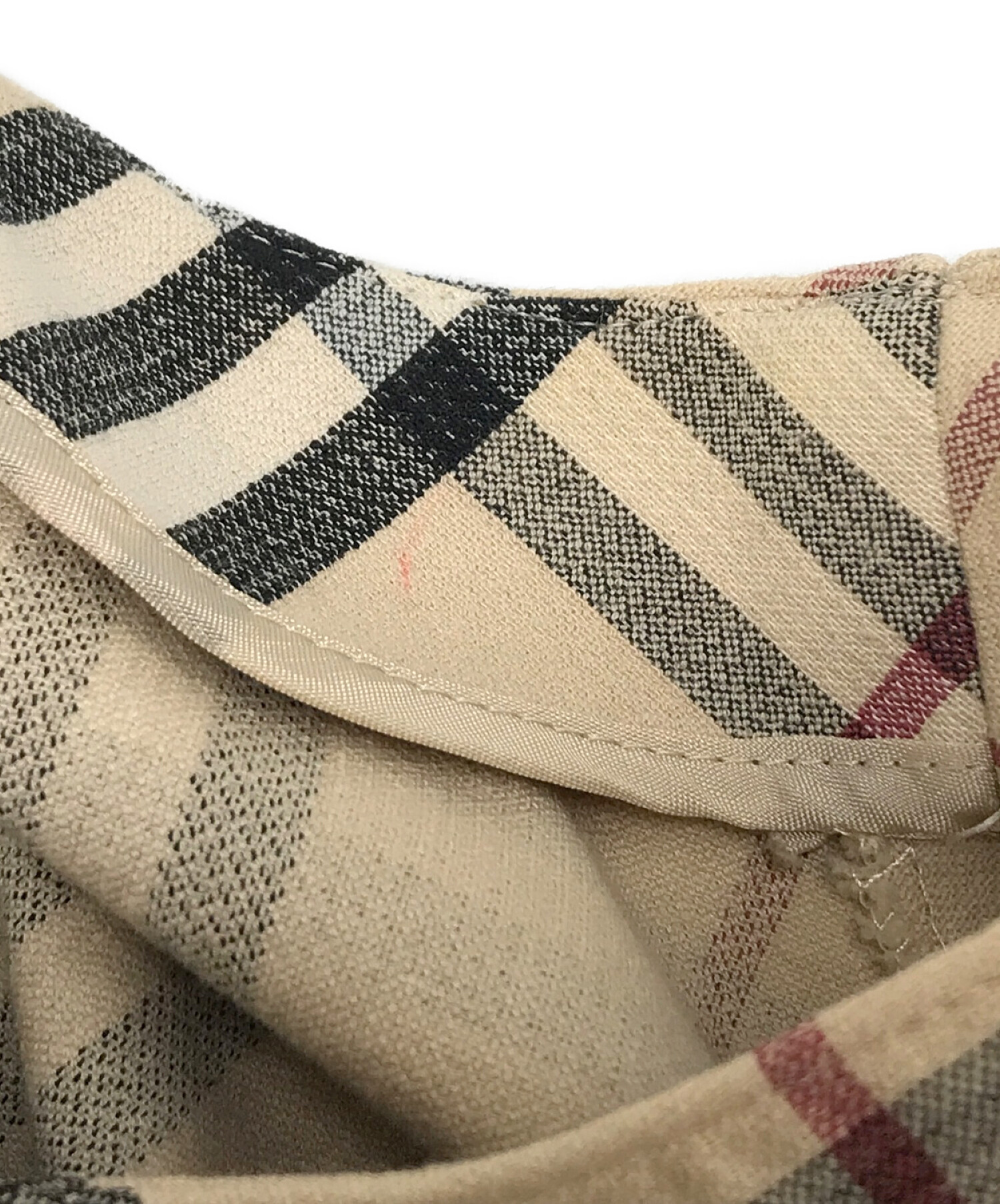 BURBERRY LONDON (バーバリー ロンドン) ノバチェックワンピース ノースリーブワンピース ベージュ サイズ:40