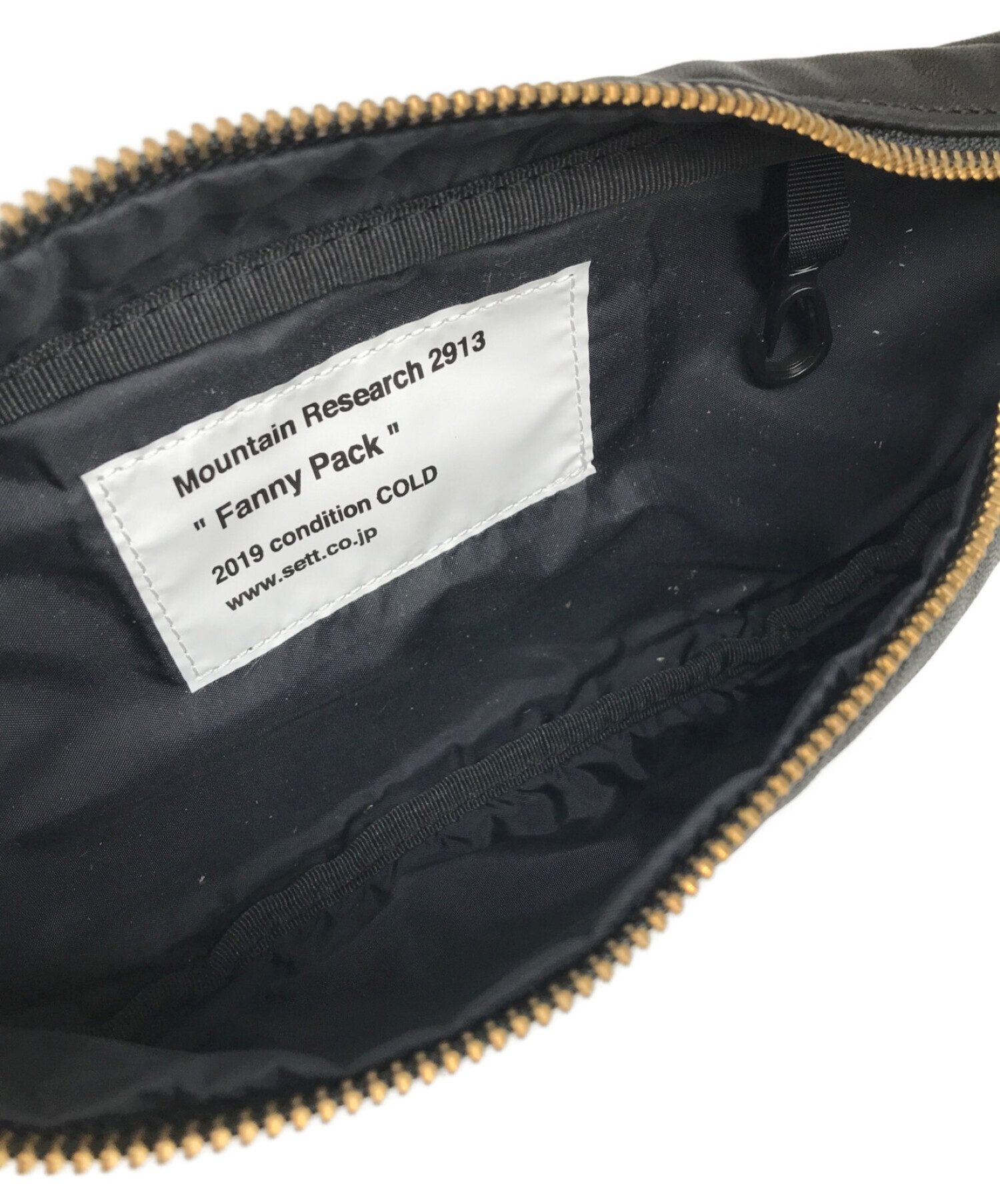 MOUNTAIN RESEARCH (マウンテンリサーチ) Fanny PackB ボディーバッグ ファニーパック ウエストポーチ ブラック