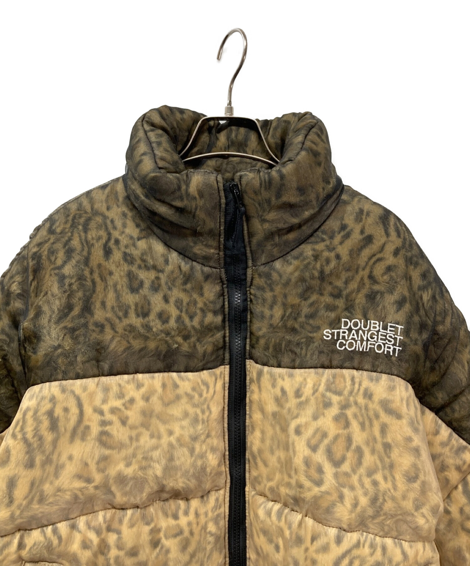 doublet (ダブレット) ORGANDIE WRAPPED PUFFER JACKET 22AW10BL145 フェイクファー中綿ジャケット  ベージュ サイズ:-