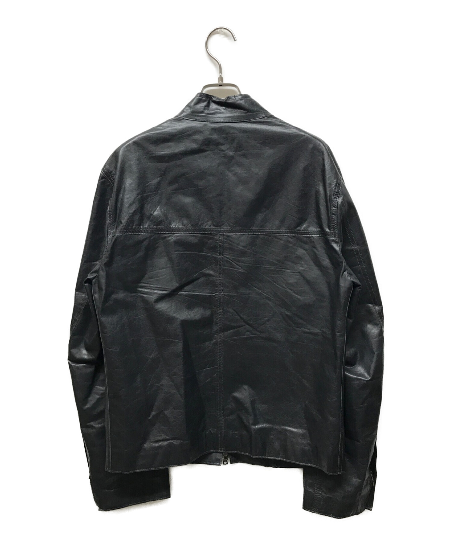 メンズm0851 レザージャケット ブラック サイズ48