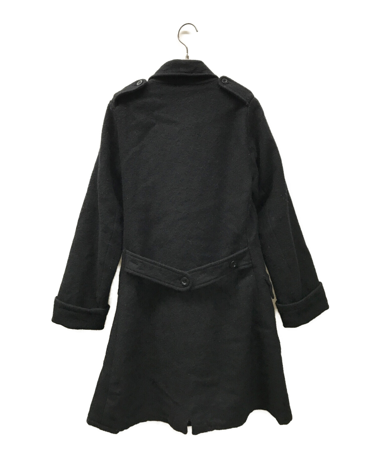 MIU MIU (ミュウミュウ) モヘア混ウールコート ブラック サイズ:S
