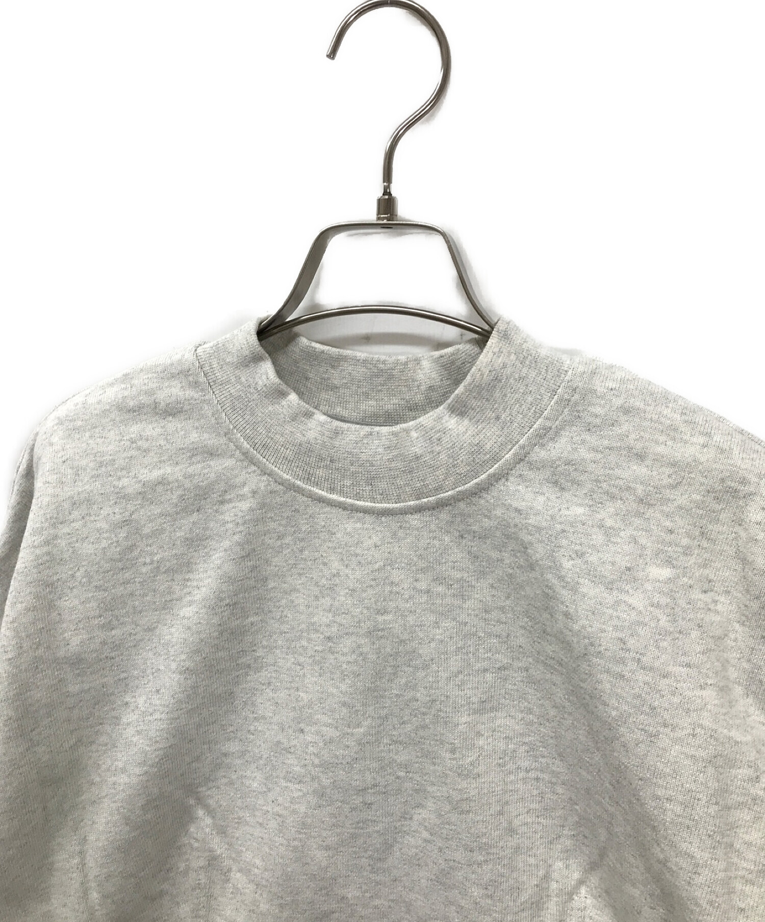 ALEXANDER WANG (アレキサンダーワン) スウェット/半袖スウェット/インポート/モックネック グレー サイズ:SIZE S