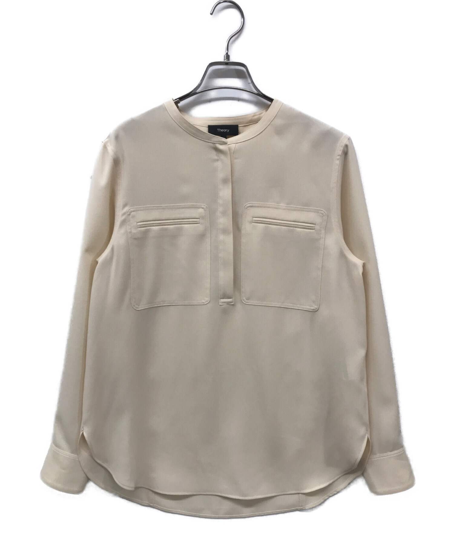 theory (セオリー) ウォッシャブル プルオーバーブラウス theory セオリー PRIME GGT/UTL SHIRT C  011108201 ベージュ サイズ:S