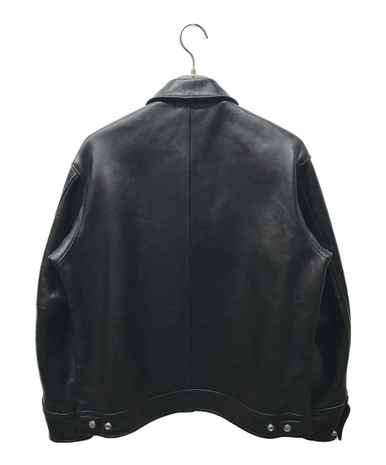 Schott (ショット) LEATHER TRACKER JACKET 3121034ラムレザートラッカージャケット ブラック サイズ:S