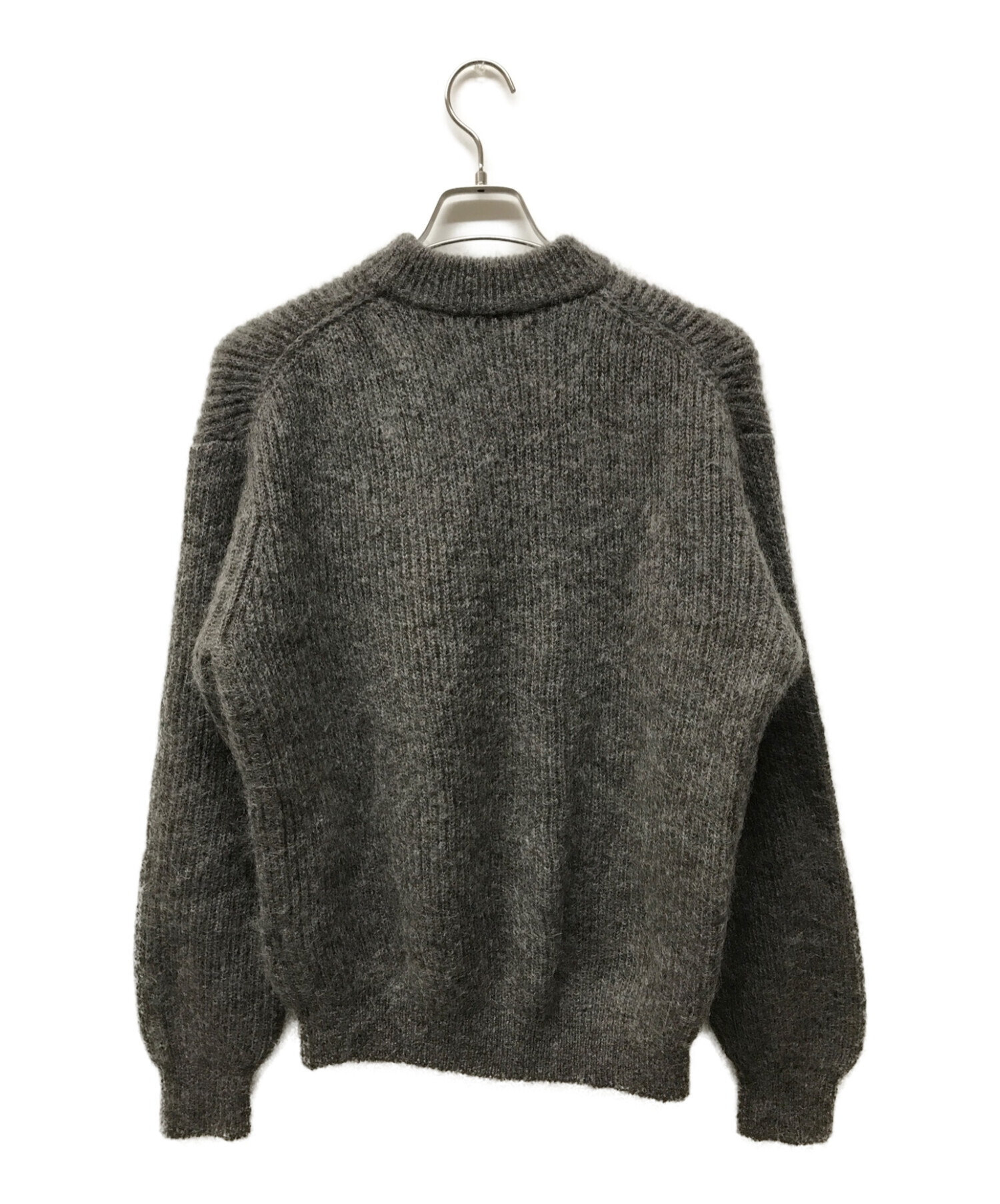 BLURHMS (ブラームス) Kid Mohair Alpaca Wool Knit P/O モヘアアルパカウールニット グレー サイズ:3