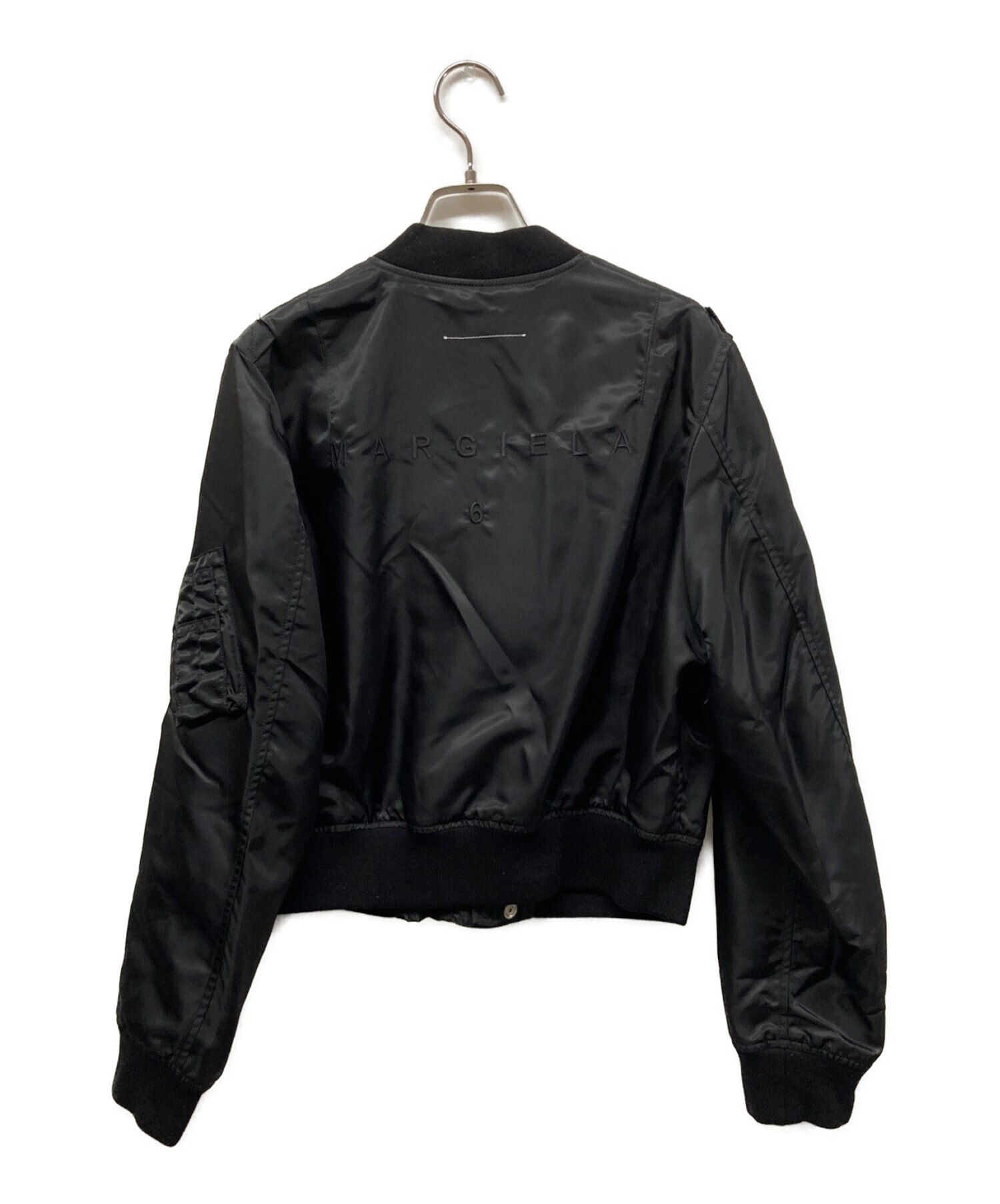 MM6 Maison Margiela (エムエムシックス メゾンマルジェラ) Logo Short  Blouson(ロゴショートブルゾン)S52AM0175 ブラック サイズ:40