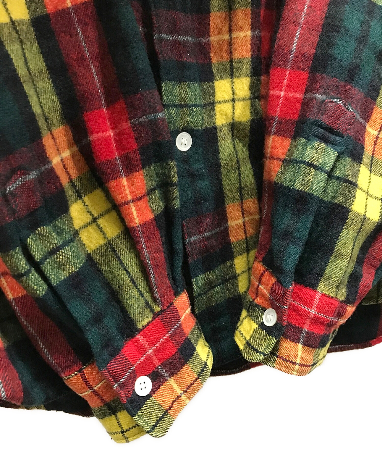 中古・古着通販】COMME des GARCONS HOMME (コムデギャルソン オム) 縮絨ウールチェックネルシャツ HT-B093  タータンチェック 日本製 マルチカラー サイズ:S｜ブランド・古着通販 トレファク公式【TREFAC FASHION】スマホサイト