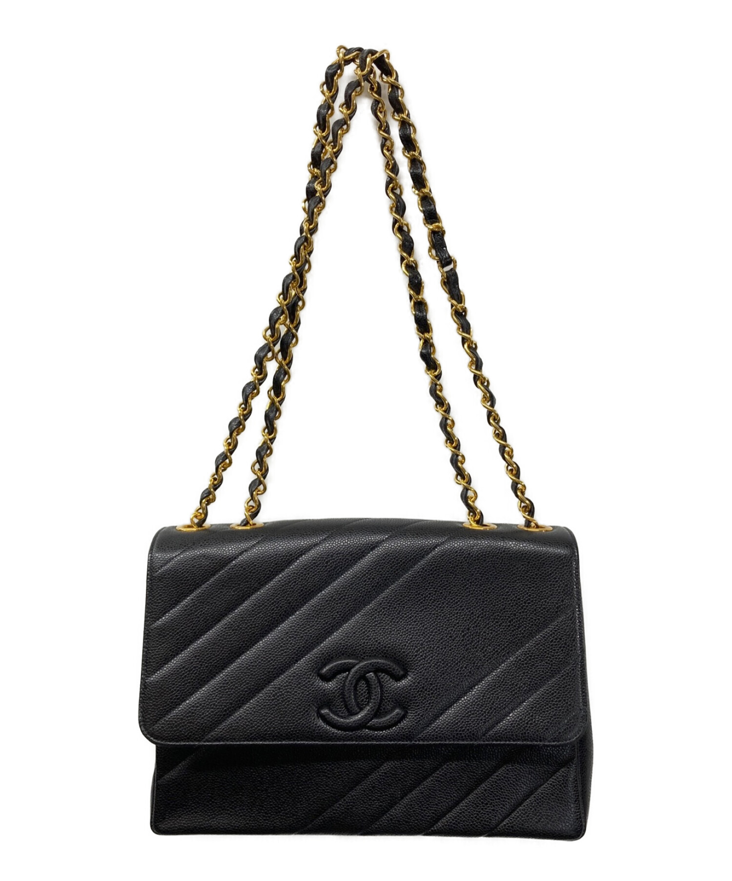 中古・古着通販】CHANEL (シャネル) キャビアスキン ココマーク ...