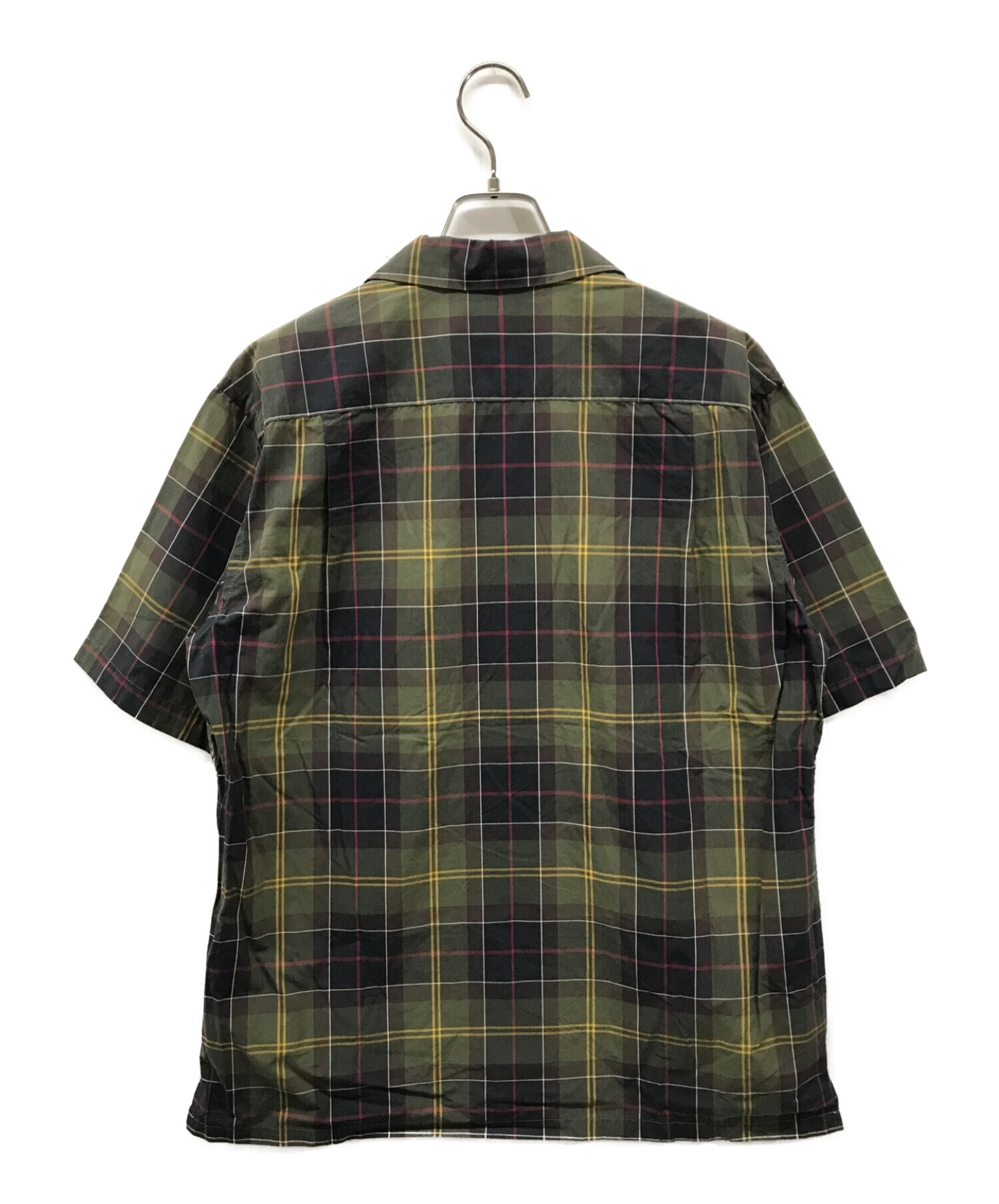 Barbour (バブアー) オープンカラーシャツ Barbour バブアー タータンチェック チェックシャツ グリーン サイズ:38
