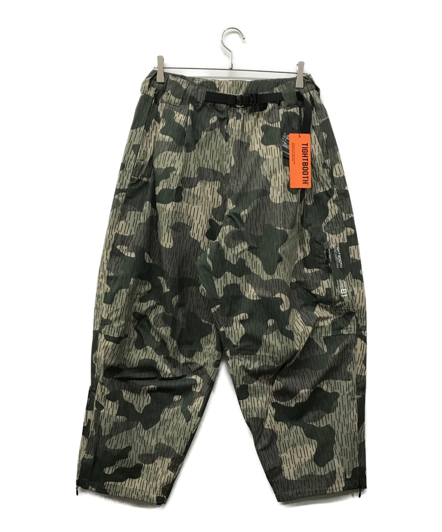 TIGHTBOOTH PRODUCTION (タイトブースプロダクション) RAIN CAMO 3 LAYER BALLOON PANTS カーキ  サイズ:M 未使用品