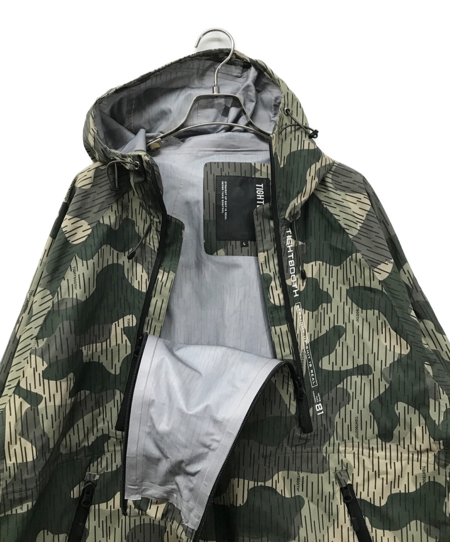 TIGHTBOOTH RAIN CAMO MOUNTAIN PARKA-