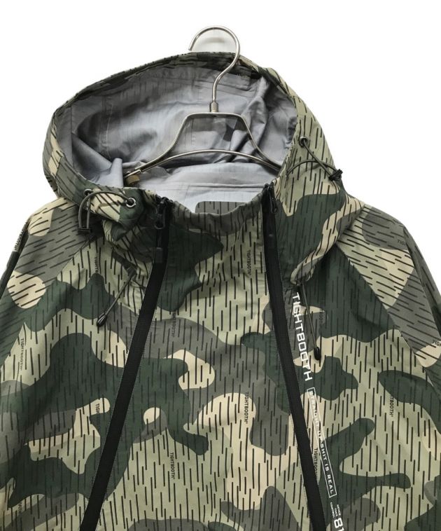 TIGHTBOOTH PRODUCTION RAIN CAMO 3 LAYER MOUNTAIN PARKA レイン カモ スリーレイヤー  マウンテンパーカ－ FW23-JK07 マウンテンパーカー カモフラージュ カーキ サイズ:Ｌ