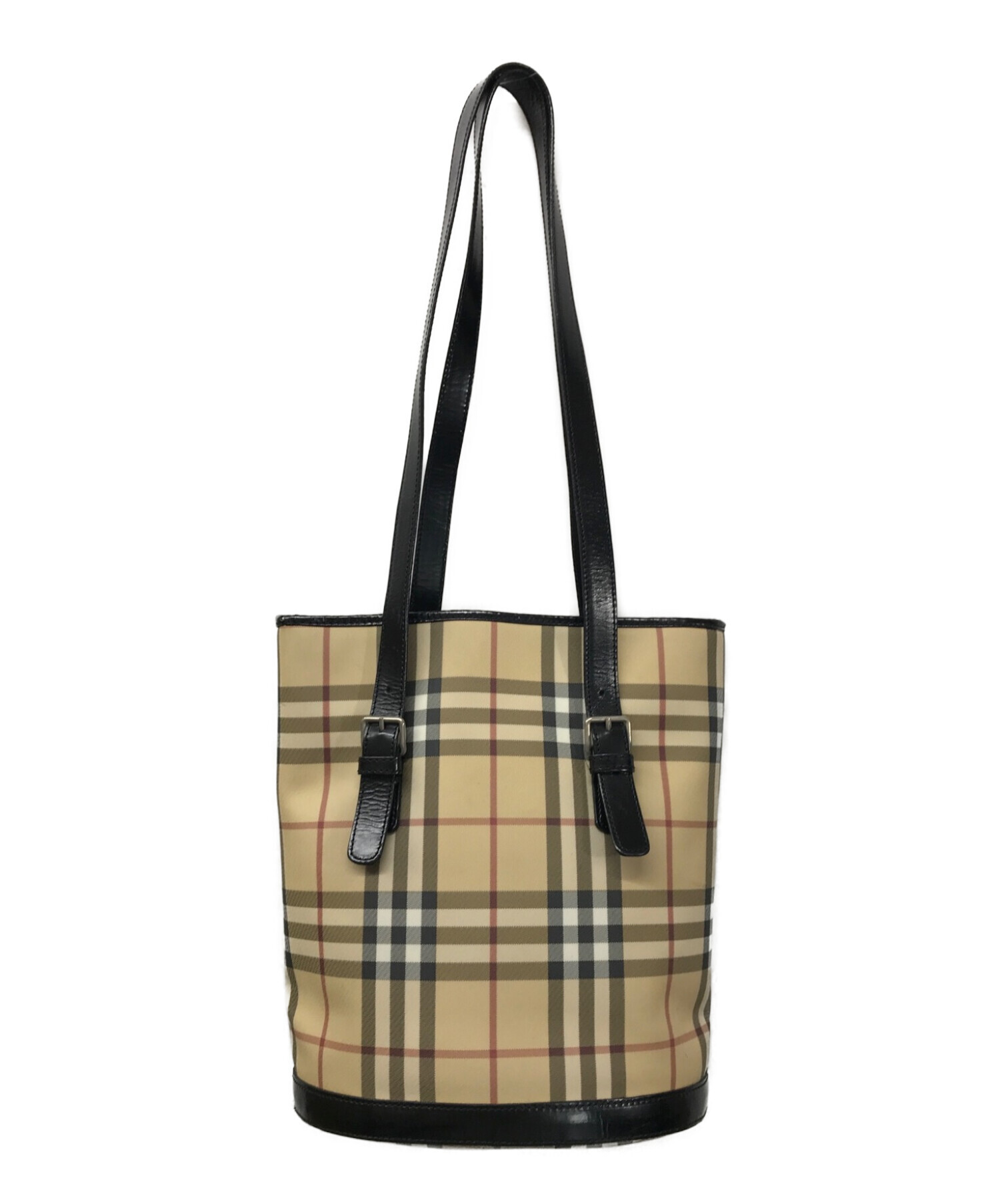 中古・古着通販】BURBERRY (バーバリー) ノバチェックトートバッグ BURBERRY バーバリー バケツ型 ベージュ｜ブランド・古着通販  トレファク公式【TREFAC FASHION】スマホサイト