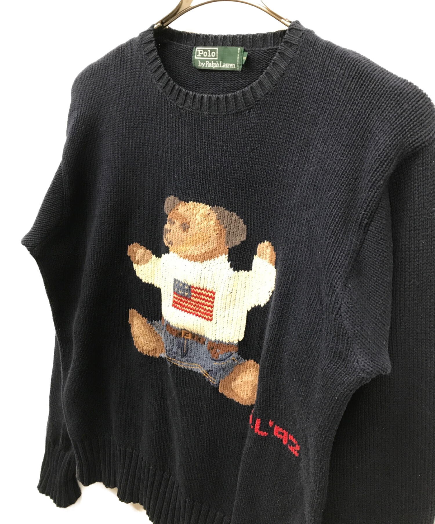 中古・古着通販】POLO RALPH LAUREN (ポロ・ラルフローレン) RL'92 ポロベアニット ネイビー サイズ:SIZE 170｜ブランド・古着通販  トレファク公式【TREFAC FASHION】スマホサイト