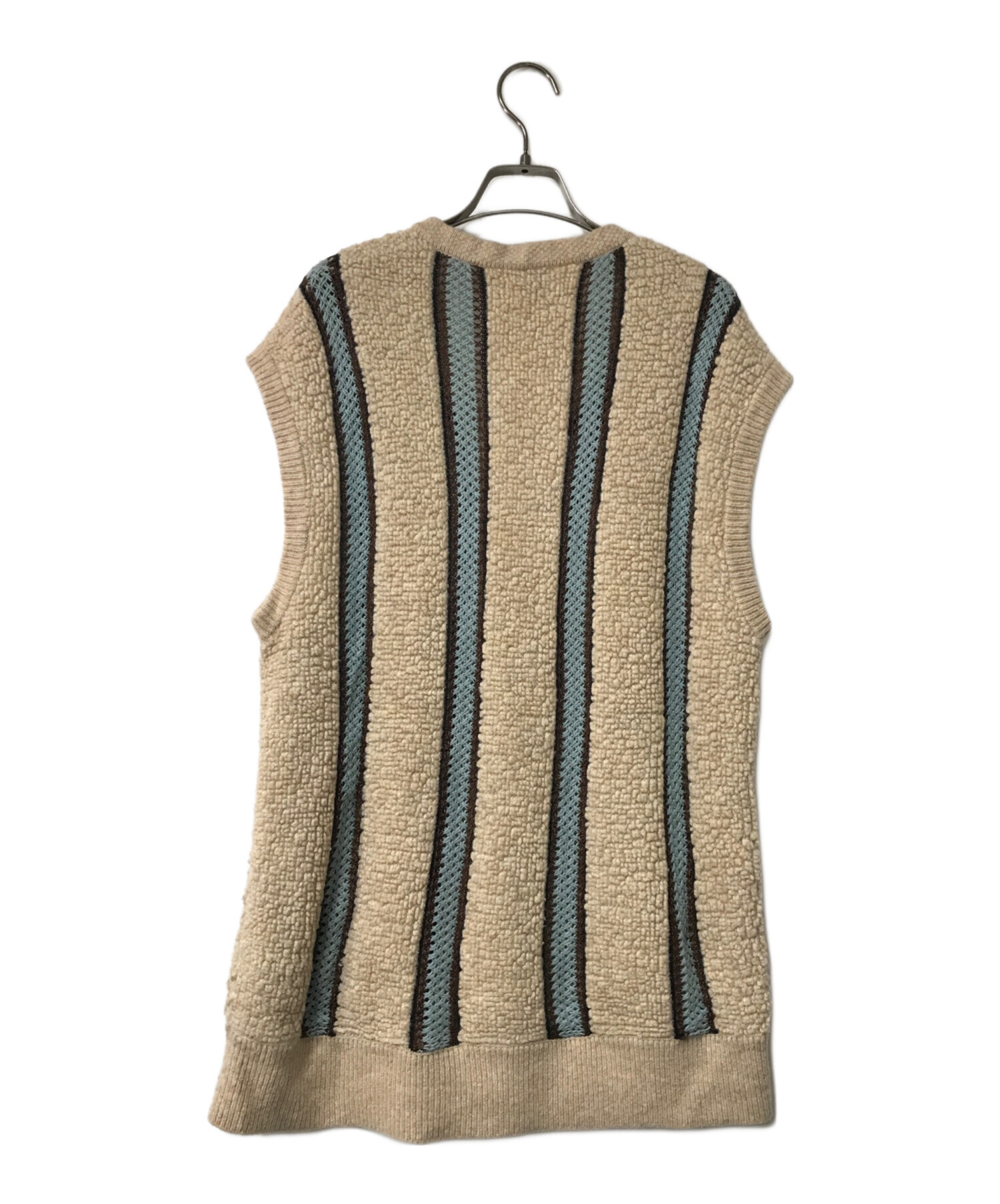 中古・古着通販】6(ROKU) BEAUTY&YOUTH PILE STRIPE VEST パイル 