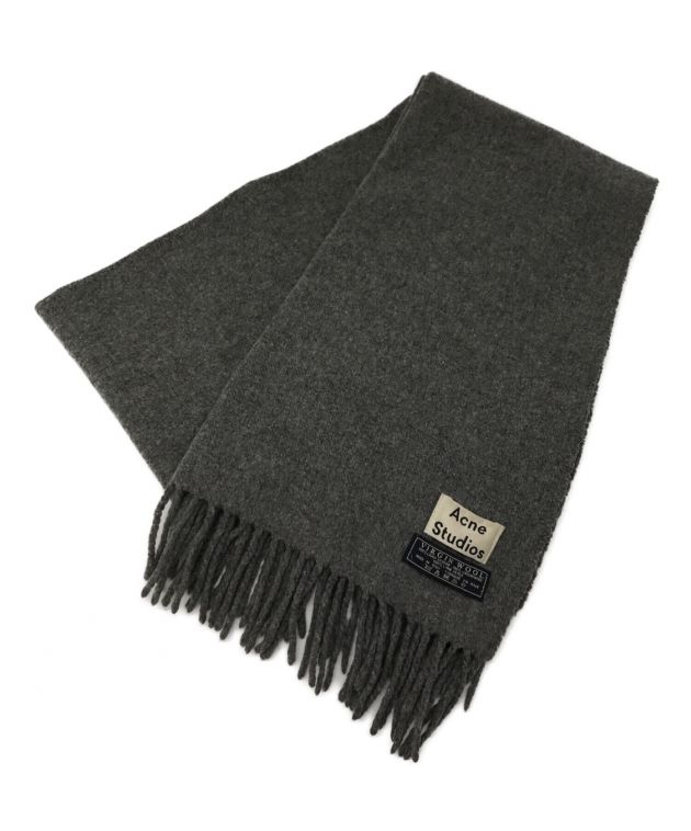 中古・古着通販】Acne studios (アクネストゥディオス) VIRGIN WOOL ヴァージンウール大判ストールマフラー  グレー｜ブランド・古着通販 トレファク公式【TREFAC FASHION】スマホサイト