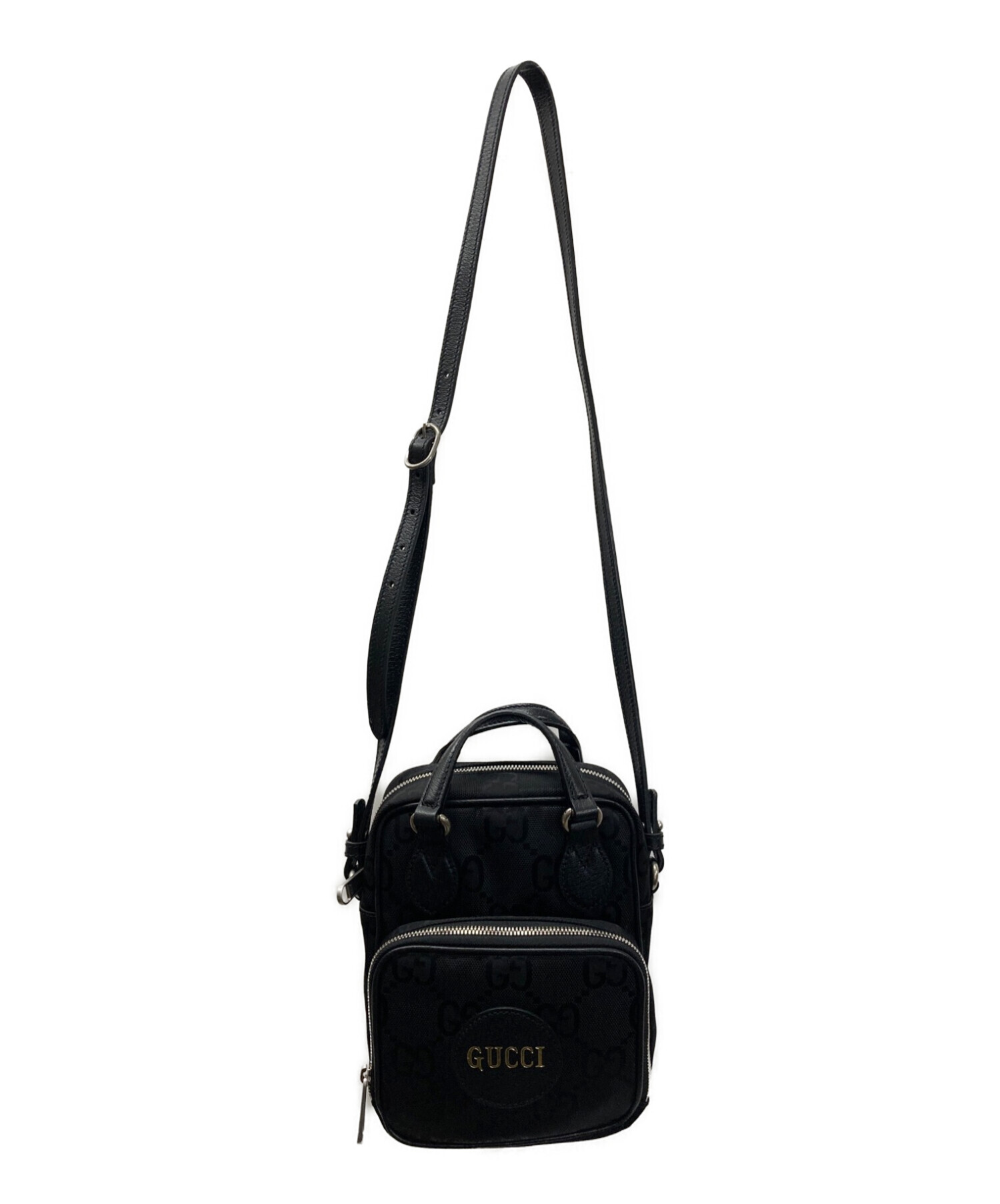 GUCCI (グッチ) オフ ザ グリッド ショルダーバッグ GUCCI グッチ　GGナイロン　ロゴ　OFF THE GRID 2WAY　265850　 　　 ブラック