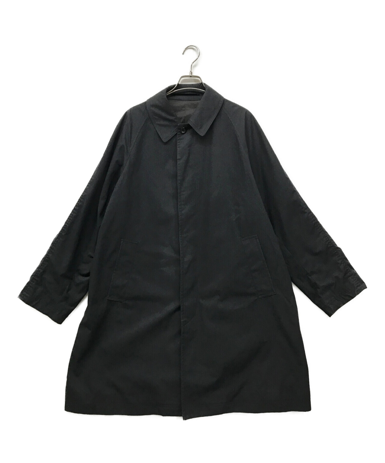 STEVEN ALAN (スティーブンアラン) OIL/OX BLTED BAL COAT　ステンカラーコート　ベルテッド 8125-174-0301  グレー サイズ:M