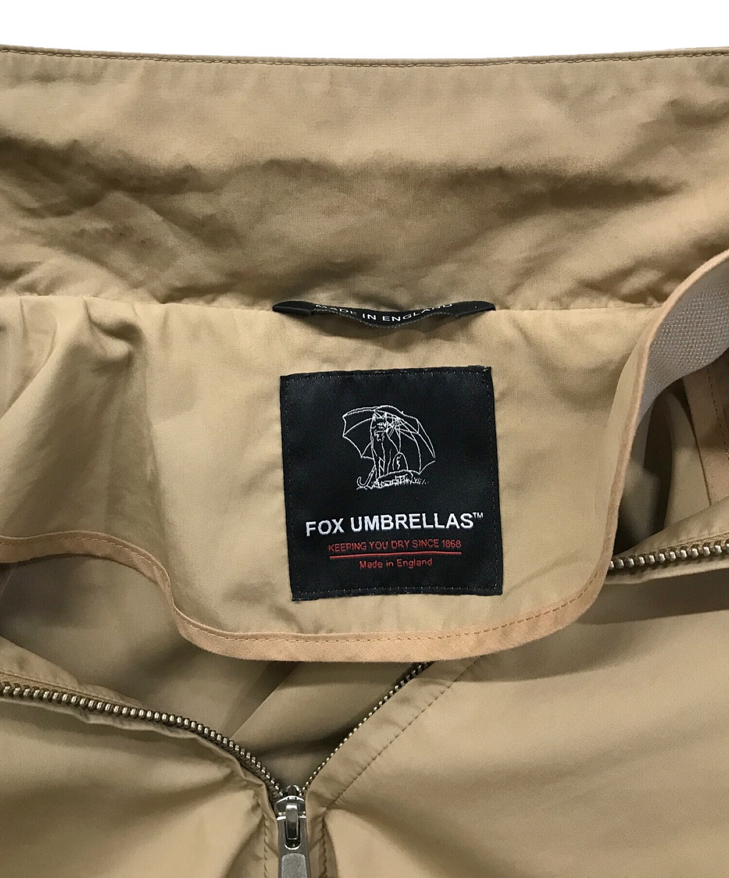 FOX UMBRELLAS (フォックスアンブレラ) JOURNAL STANDARD (ジャーナルスタンダード) W-NAME G-4 TYPE  SWING TOP JACKET/スイングトップ/撥水ジャケット ベージュ サイズ:40