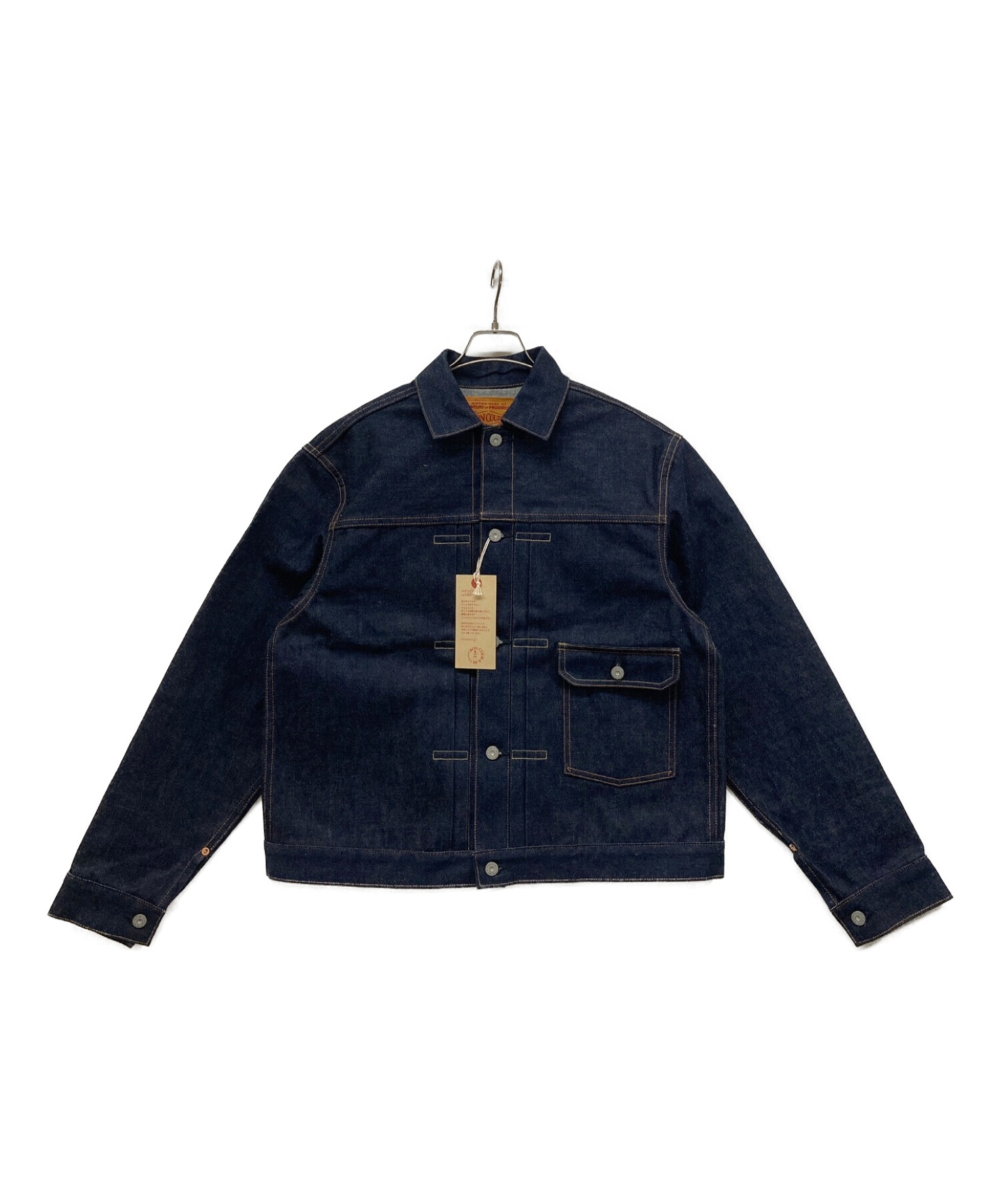 BONCOURA (ボンクラ) Type 1st Denim Jacket ファーストデニムジャケット リジッドデニム 1st型Gジャン 濃紺  Tバッグ イケ綿デニム レプリカデニム インディゴ サイズ:36