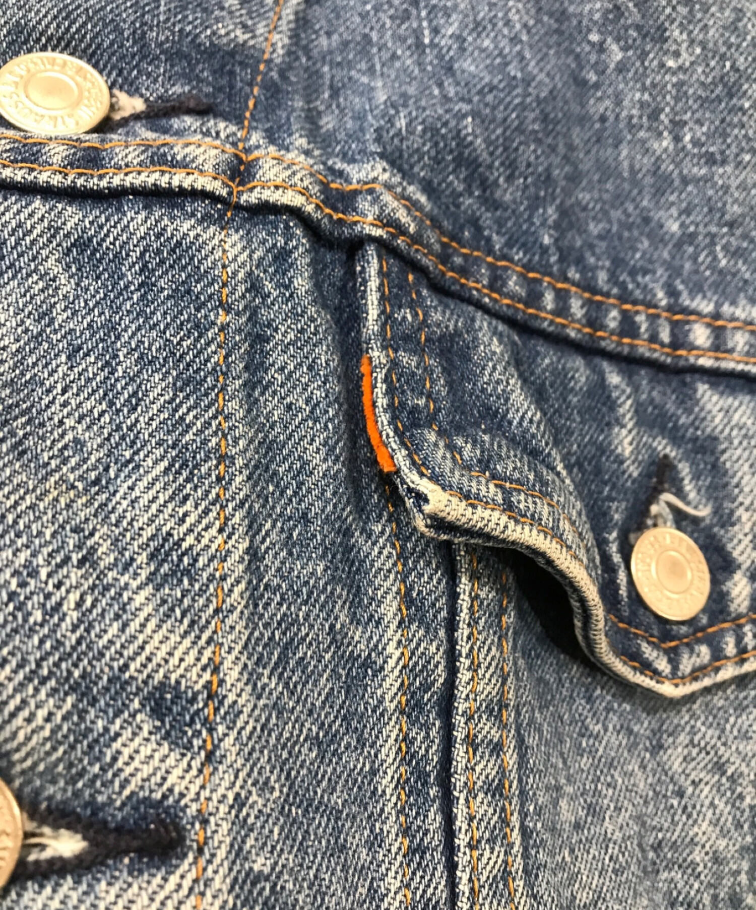 中古・古着通販】LEVI'S (リーバイス) 80's 3rdデニムジャケット/Gジャン/オレンジタブ/70651-0217 インディゴ  サイズ:Ｌ｜ブランド・古着通販 トレファク公式【TREFAC FASHION】スマホサイト