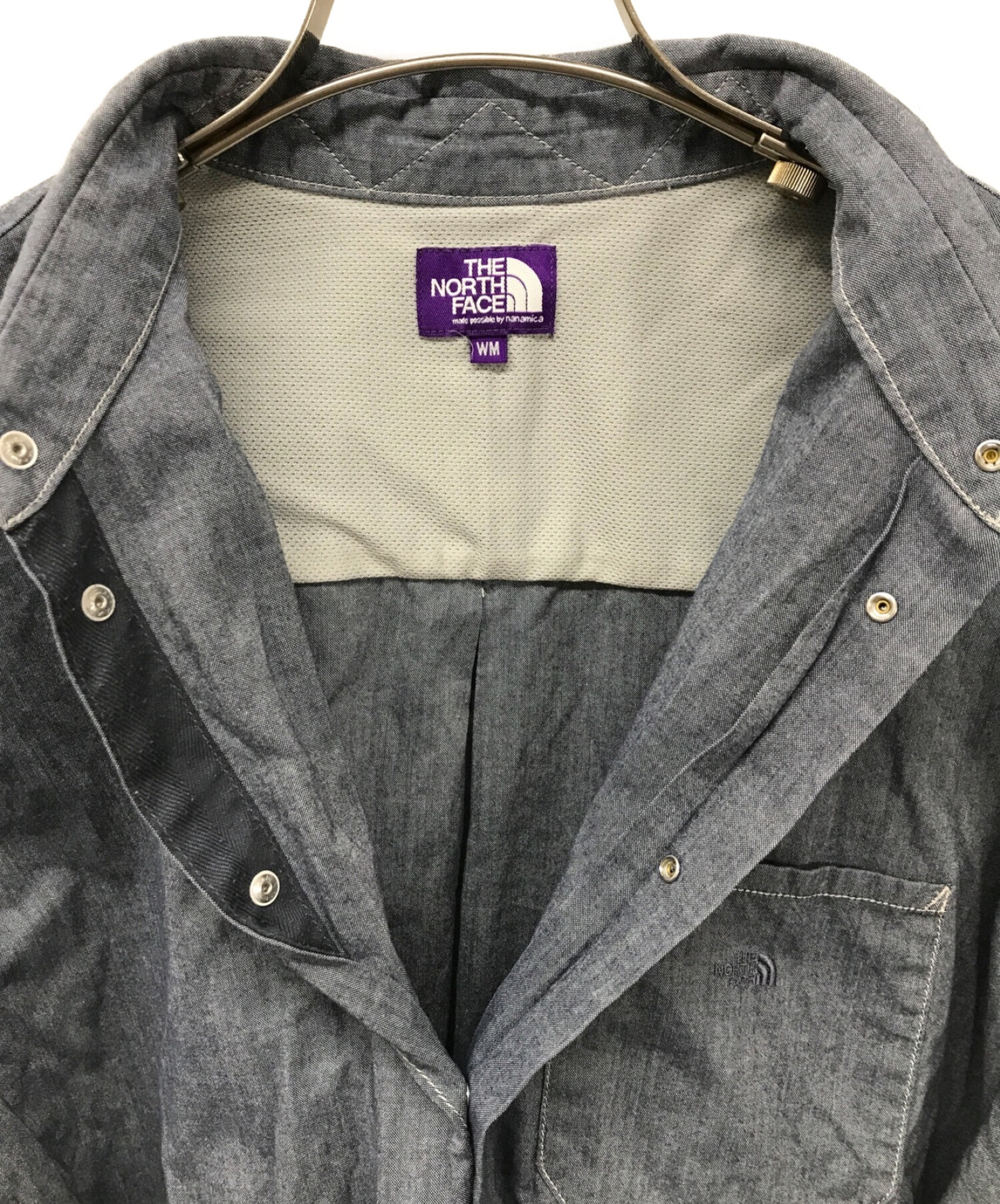 中古・古着通販】THE NORTHFACE PURPLELABEL (ザ・ノースフェイス パープルレーベル) Dungaree Denim Shirt  Dress シャツドレス ロゴ NTW3105N インディゴ サイズ:M｜ブランド・古着通販 トレファク公式【TREFAC FASHION】スマホサイト