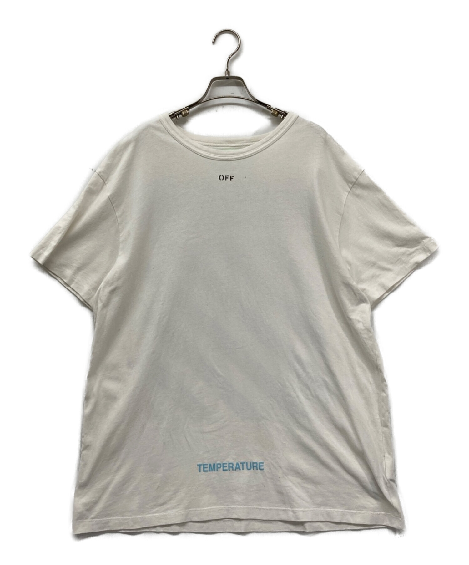 OFFWHITE (オフホワイト) DIAG TEMPERATURE S/S TEE OMAA002S18185086 Ｔシャツ ストリート ホワイト  サイズ:Ｍ