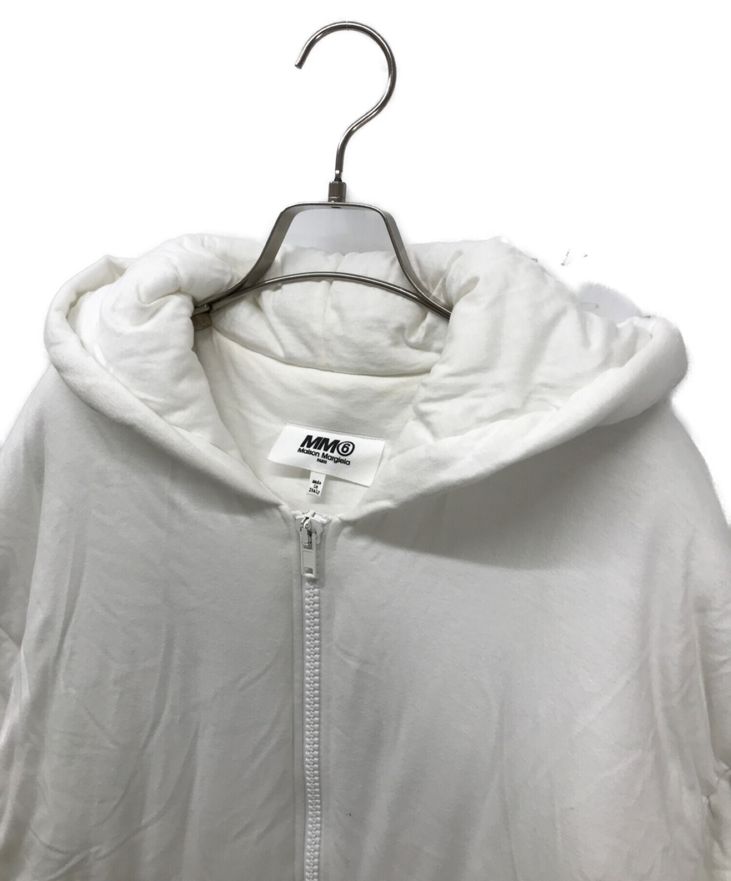 MM6 Maison Margiela Oversized Padded Zip Hoodie Jacket  オーバーサイズパデッドフゥーディージャケット S62CT0045 S21058 ホワイト サイズ:S