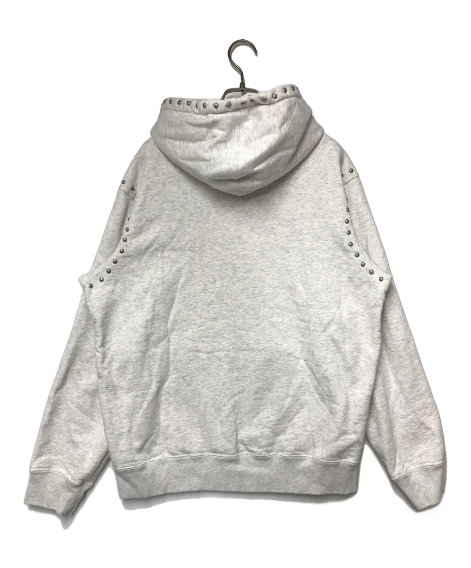 SUPREME (シュプリーム) studded hooded sweatshirt スタデッドフーデッドスウェットシャツ Supreme  シュプリーム グレー サイズ:M