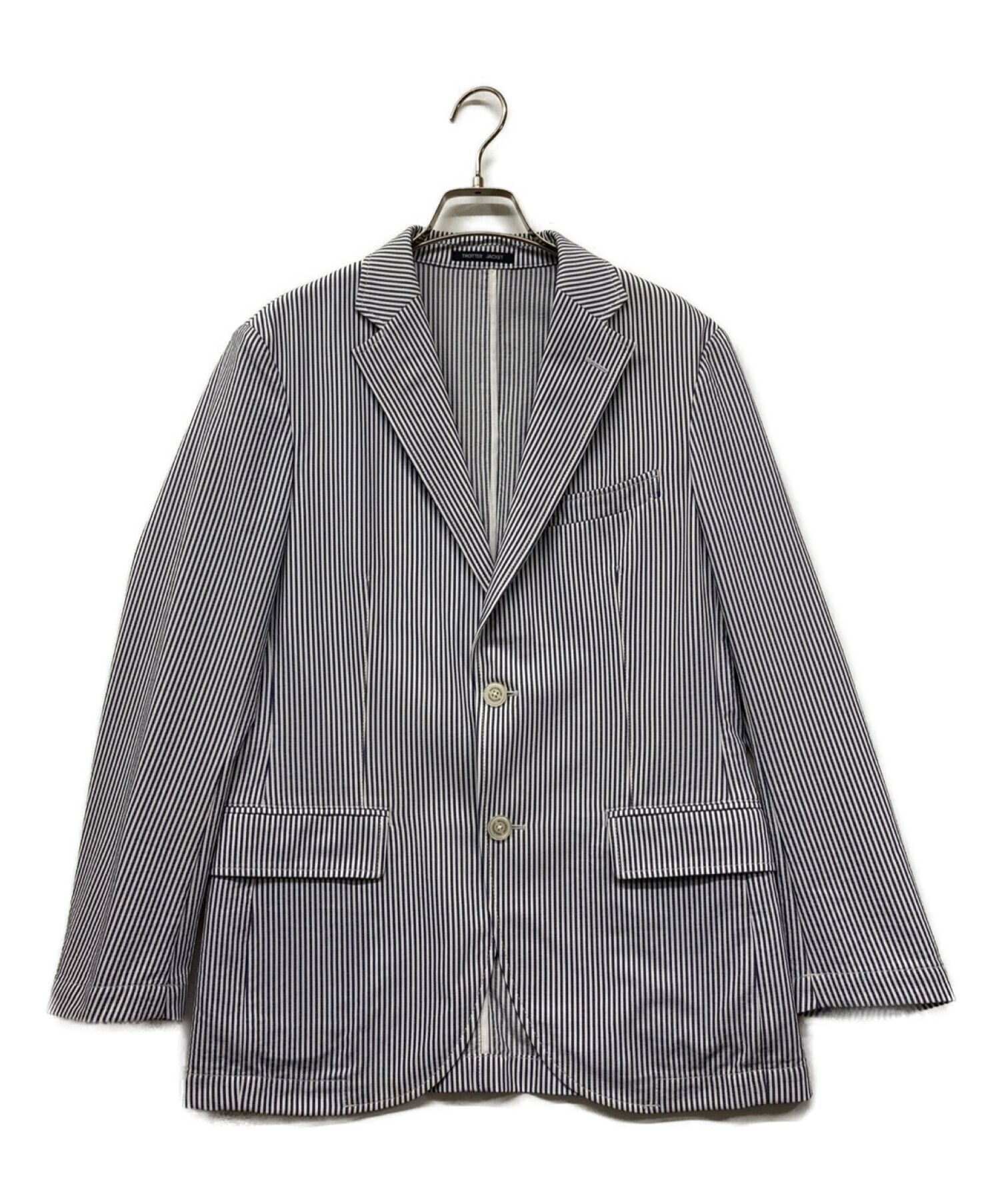 MACKINTOSH PHILOSOPHY (マッキントッシュフィロソフィー) トロッターストライプジャケット/TROTTER  JACKET/2Bジャケット ブルー サイズ:36R