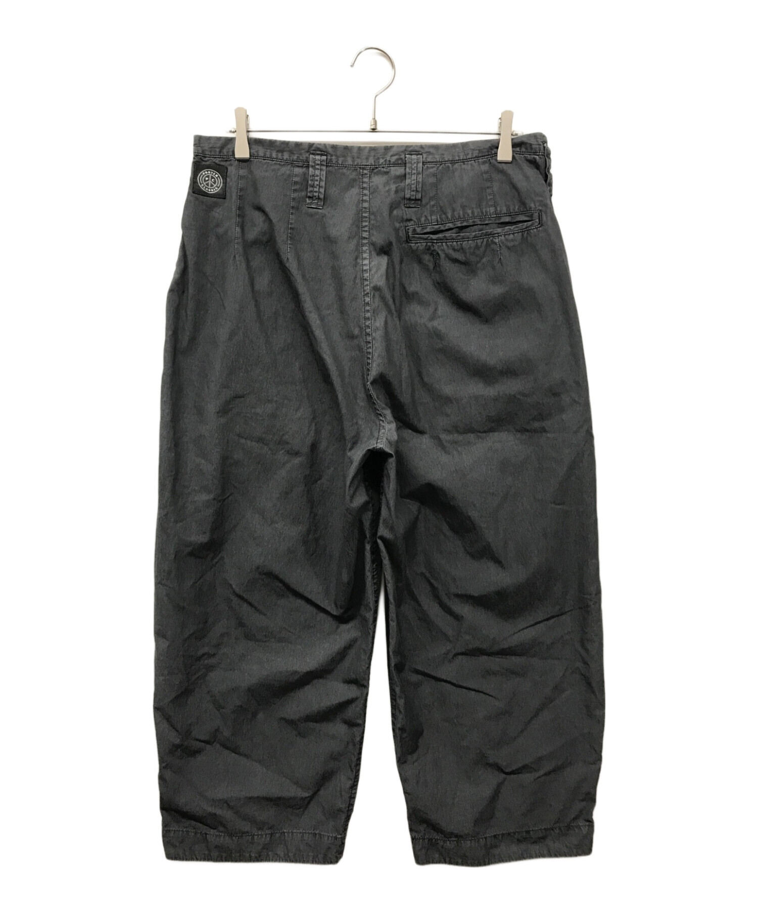 Porter Classic (ポータークラシック) POPLIN JAZZ PANTS ポプリンジャズパンツ Porter Classic  ポータークラシック 19SS 19年春夏 テーパードパンツ 日本製 グレー サイズ:L