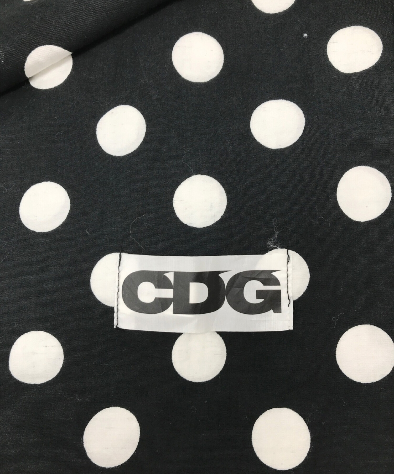 中古・古着通販】CDG (シーディージー) 大判ストール CDG シーディージー commedesgarcons コムデギャルソン ドット柄  ポルカドット 日本製 プリント 水玉 SZ-K403 ブラック サイズ:下記参照｜ブランド・古着通販 トレファク公式【TREFAC  FASHION】スマホサイト