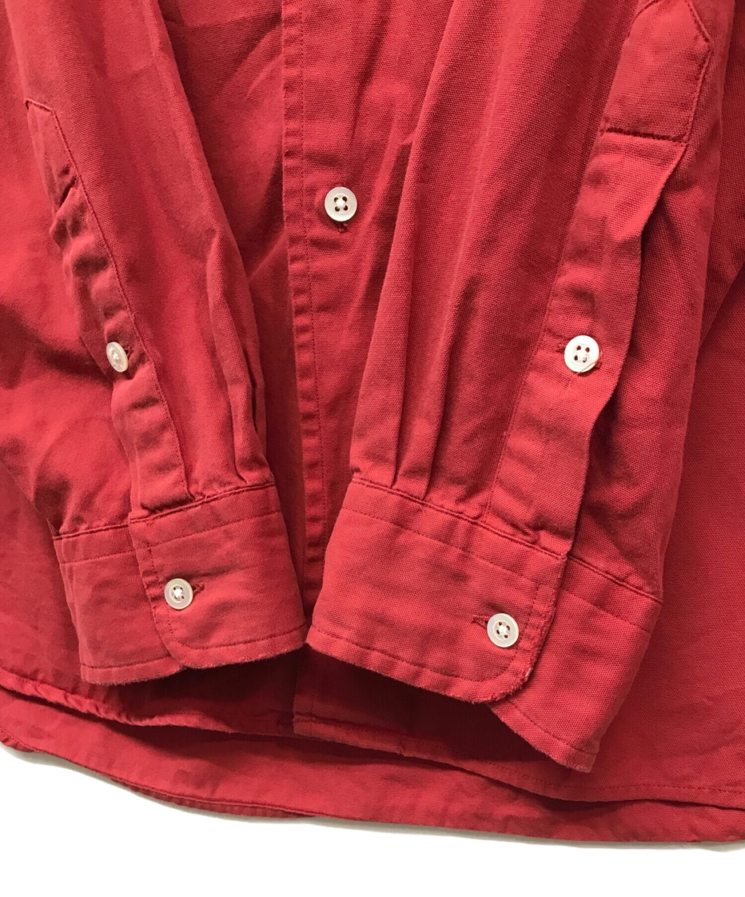 中古・古着通販】RRL (ダブルアールエル) コットンシャツ RRL ダブルアールエル ralphlauren ラルフローレン ボタンダウンシャツ  BDshirt ポケットシャツ レッド サイズ:L｜ブランド・古着通販 トレファク公式【TREFAC FASHION】スマホサイト