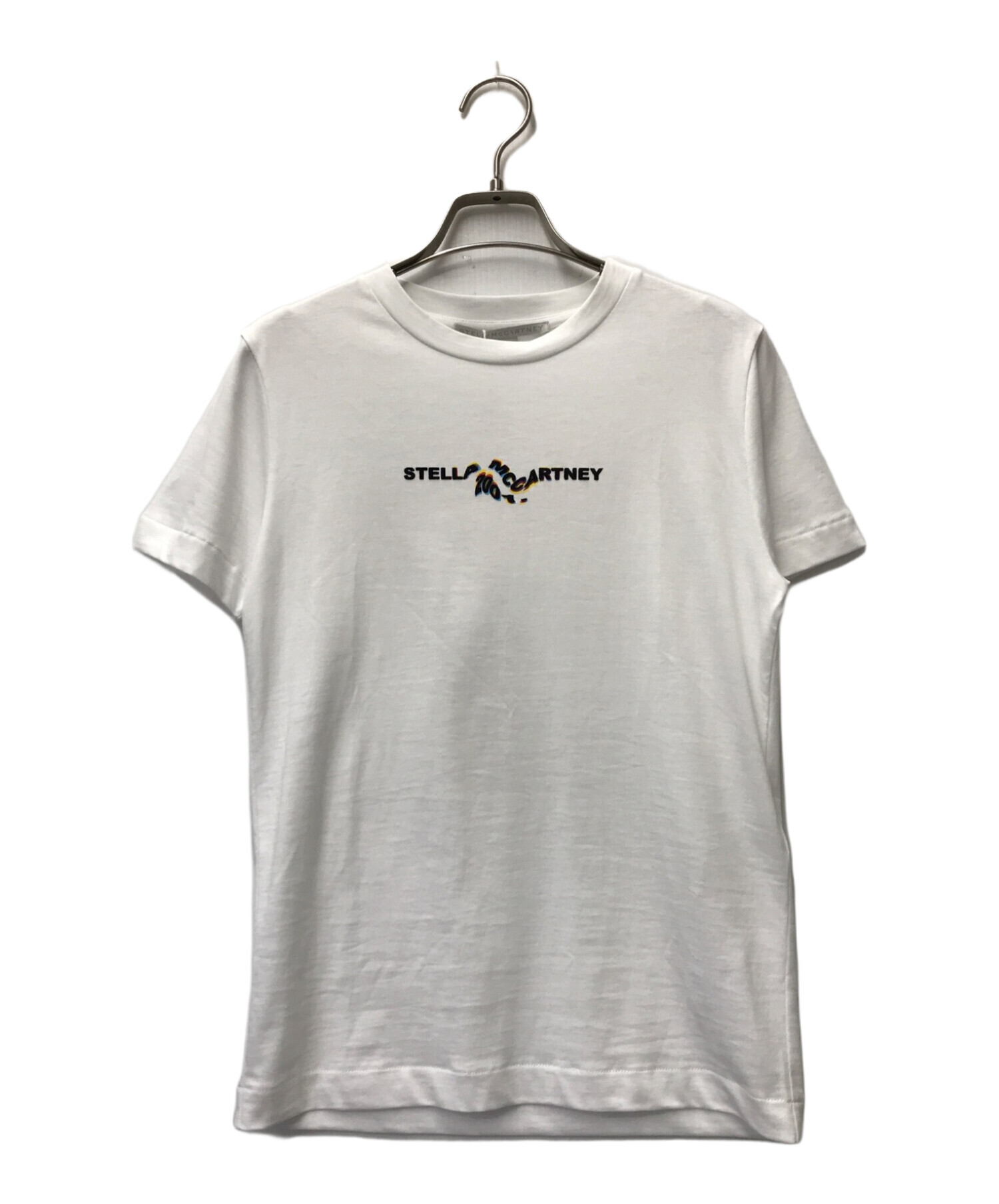 STELLA McCARTNEY (ステラマッカートニー) プリントTシャツ STELLA McCARTNEY ステラマッカートニー  フロッキープリント ポルトガル製 未使用品 タグ付き 600422 3SPW71 ホワイト サイズ:38