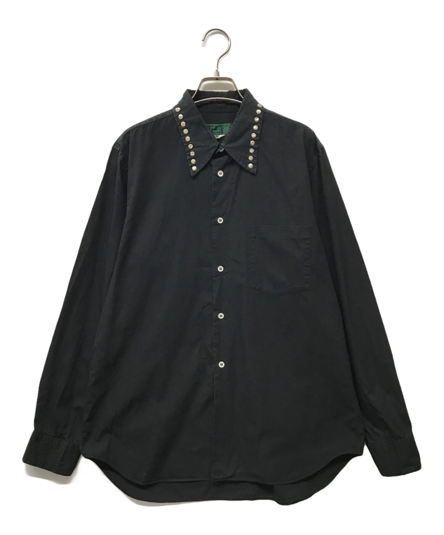 中古・古着通販】シャツ COMME des GARCONS HOMME PLUS EVERGREEN コムデギャルソンオムプリュス エヴァーグリーン  川久保玲 スタッヅシャツ スタッズシャツ ロングポイント ポケットシャツ PS-B216｜ブランド・古着通販 トレファク公式【TREFAC  FASHION】スマホサイト