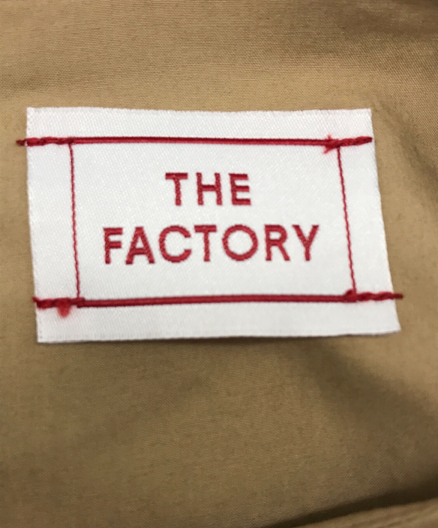 中古・古着通販】the factory (ザ ファクトリー) ワンピース the factory ザ ファクトリー シャツワンピース プルオーバー ワンピース 日本製 ベージュ サイズ:FREE｜ブランド・古着通販 トレファク公式【TREFAC FASHION】スマホサイト