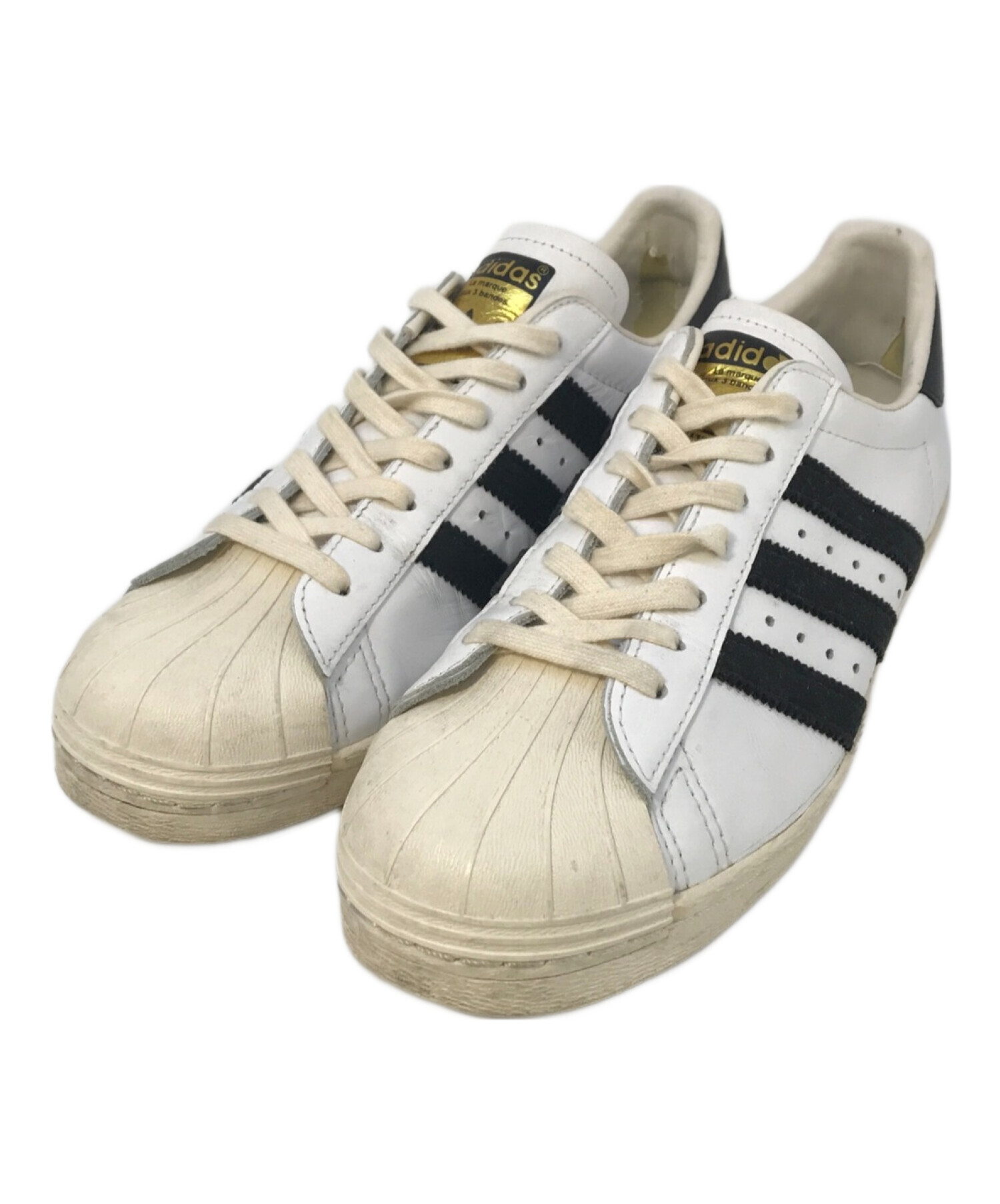 中古・古着通販】adidas (アディダス) ローカットスニーカー adidas アディダス adidasoriginals アディダスオリジナルス  SUPERSTAR スーパースター 80s 復刻版 G61070 ブラック×ホワイト サイズ:25㎝｜ブランド・古着通販 トレファク公式【TREFAC  FASHION】スマホサイト