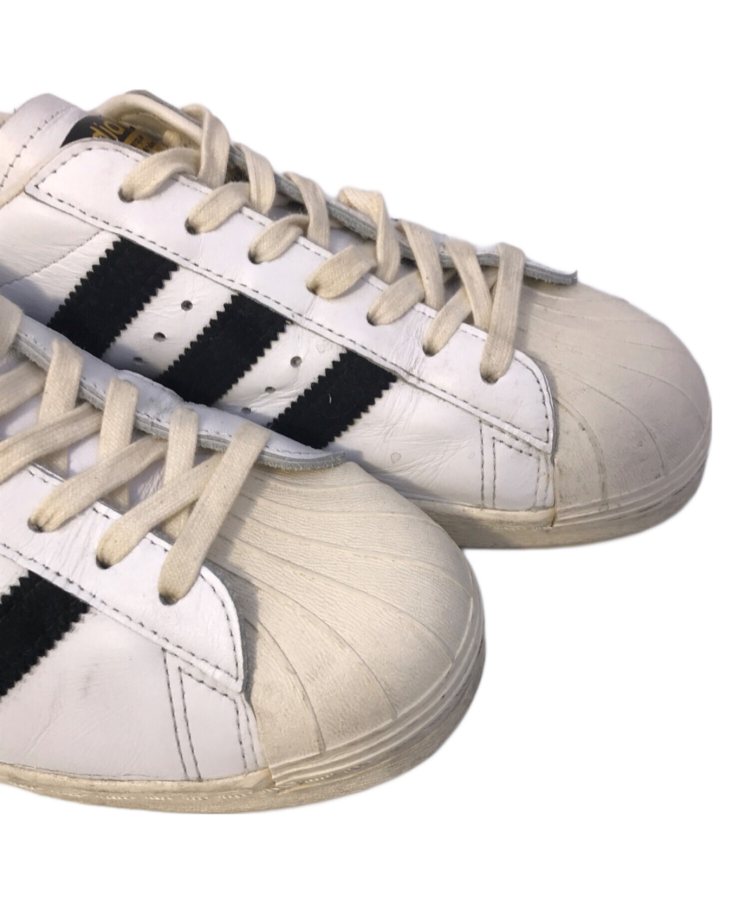 中古・古着通販】adidas (アディダス) ローカットスニーカー adidas アディダス adidasoriginals アディダスオリジナルス  SUPERSTAR スーパースター 80s 復刻版 G61070 ブラック×ホワイト サイズ:25㎝｜ブランド・古着通販 トレファク公式【TREFAC  FASHION】スマホサイト