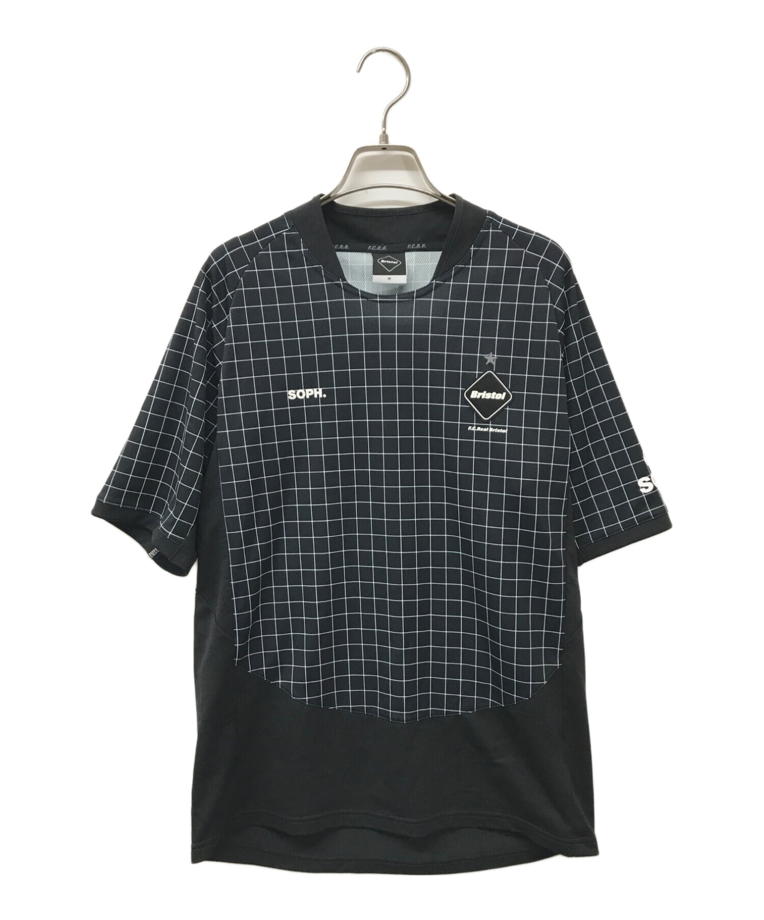 F.C.R.B. (エフシーアールビー) GAME SHIRT FCRB エフシーアールビー SOPH. ソフネット コラボ ゲームシャツ 格子柄  FCRB-210027 ブラック サイズ:M