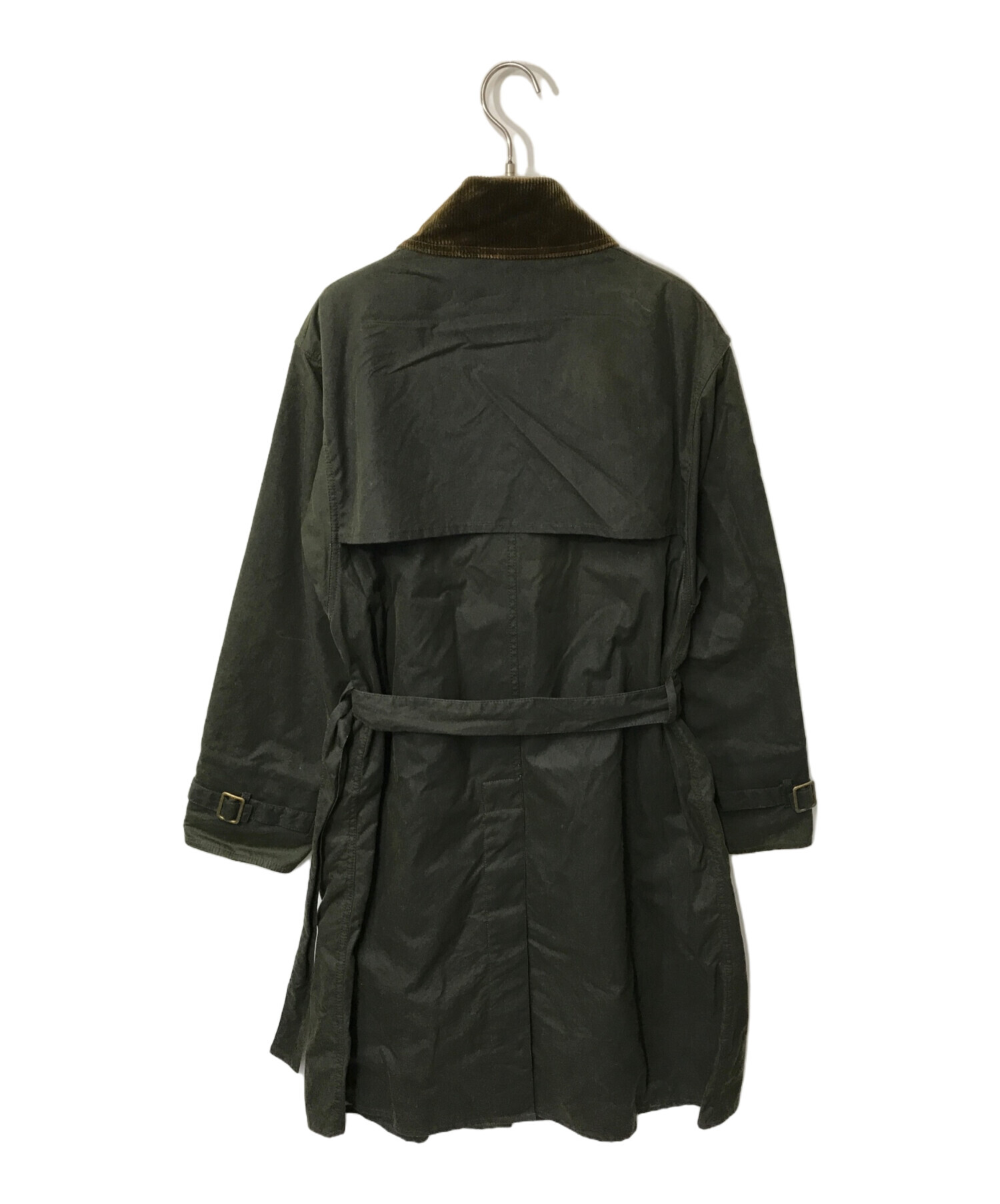 中古・古着通販】Barbour WAX TRENCH COAT ワックストレンチコート Barbour バブアー ワックスコットン オイルドジャケット  オイルドコート ガンフラップ チンストラップ ブルガリア製 1602333 オリーブ サイズ:M｜ブランド・古着通販 トレファク公式【TREFAC  FASHION ...