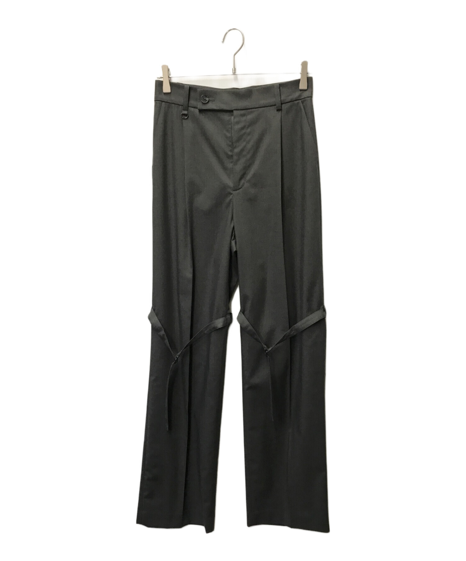 LE CIEL BLEU Bondage Tailored Pants ボンデージテーラードパンツ LE CIEL BLEU ルシェルブルー  ボンデージスラックス restir 日本製 25S68620 グレー サイズ:36