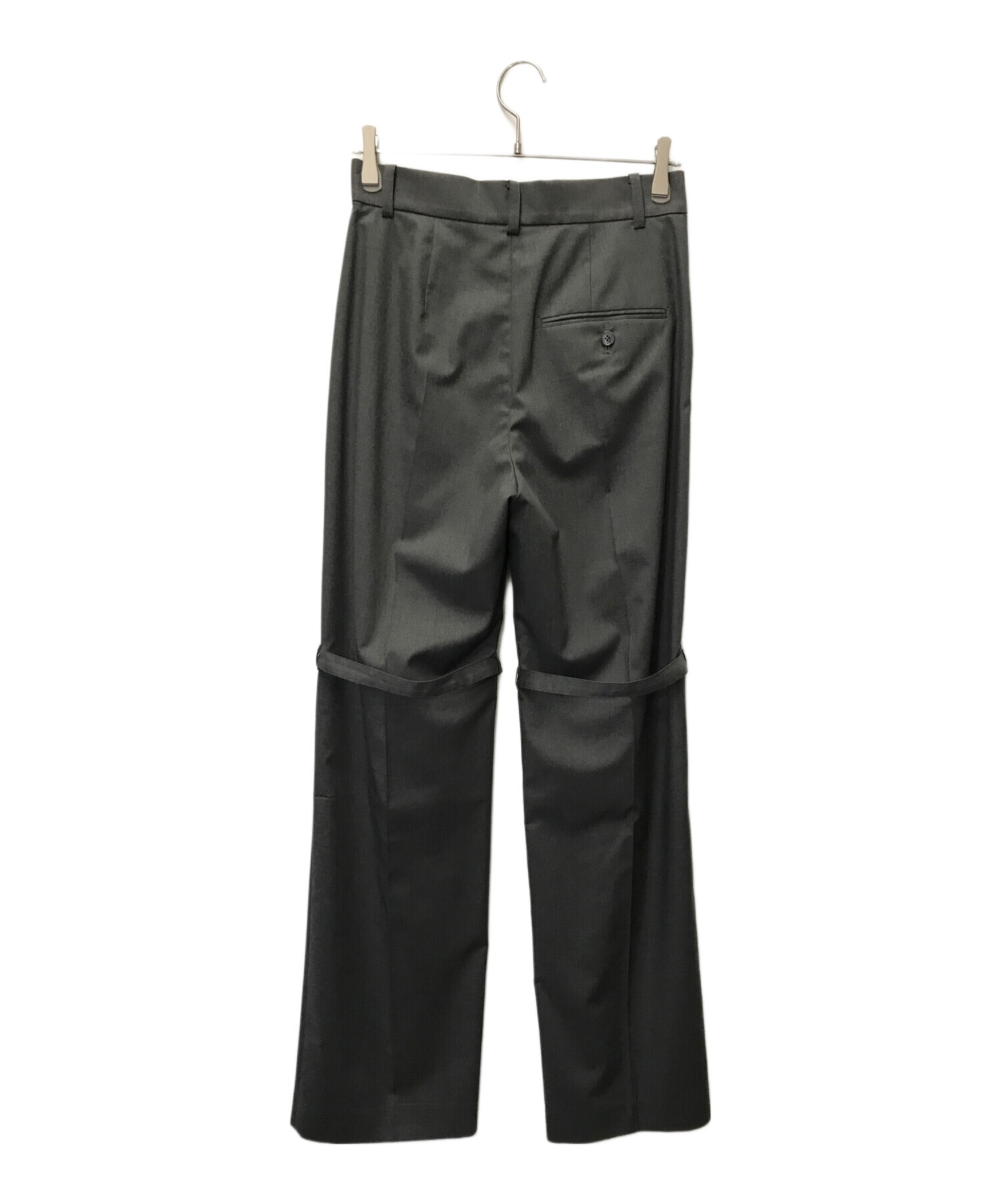 LE CIEL BLEU Bondage Tailored Pants ボンデージテーラードパンツ LE CIEL BLEU ルシェルブルー  ボンデージスラックス restir 日本製 25S68620 グレー サイズ:36